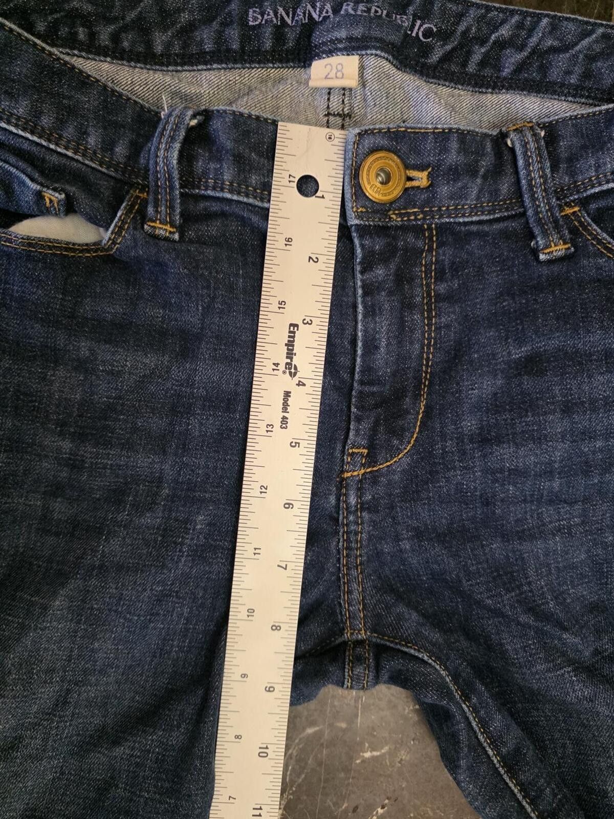Banana Republic Banana Republic Cropped Straight Ankle Indigo Capri Jeans 28 Size 28" / US 6 / IT 42 - 8 Thumbnail