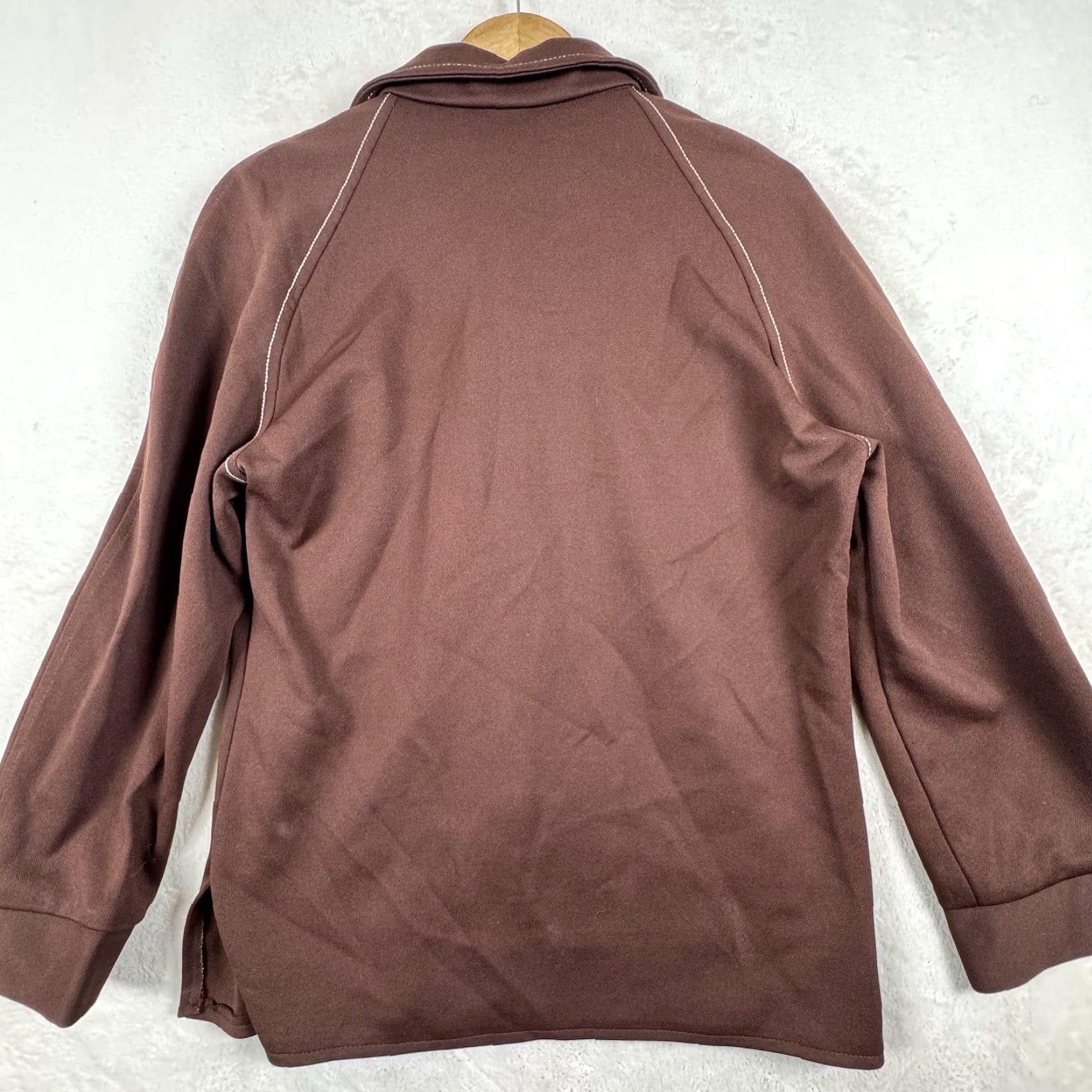 JCPenney VINTAGE JCPenney Men's M Brown Retro Button-Front Shirt Hippie Disco Wide Lapel Collar 1970s Mens Brown Shirt Disco Vintage Look Size US M / EU 48-50 / 2 - 3 Thumbnail