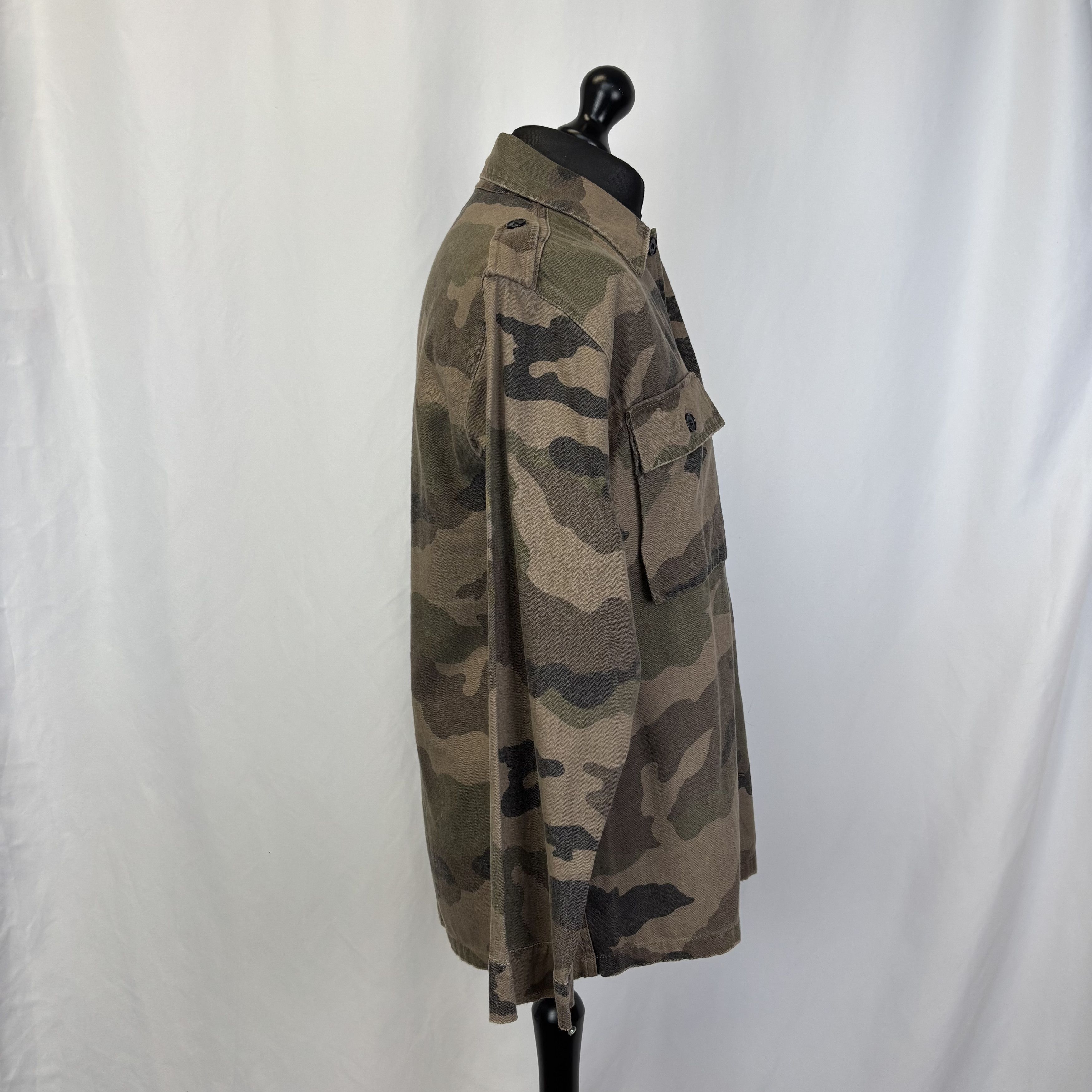 Saint Laurent Paris Saint Laurent Camo Jacket Size US XL / EU 56 / 4 - 2 Thumbnail