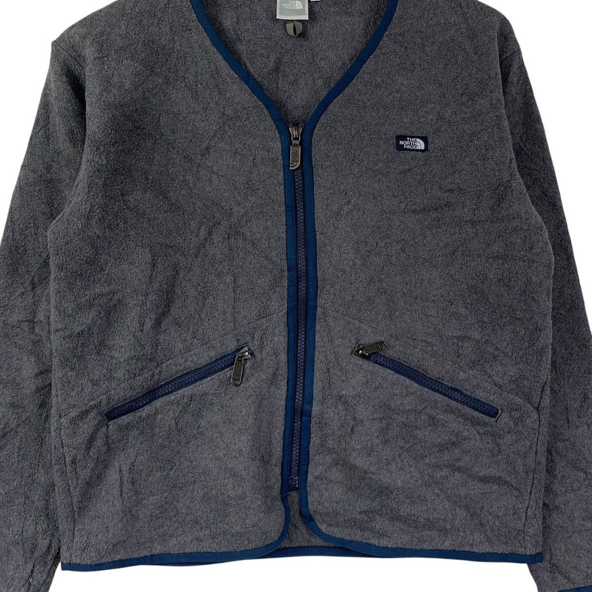 The North Face The North Face Fleece Cardigan Jacket Gray Blue Trim Zip Up Size US M / EU 48-50 / 2 - 5 Thumbnail