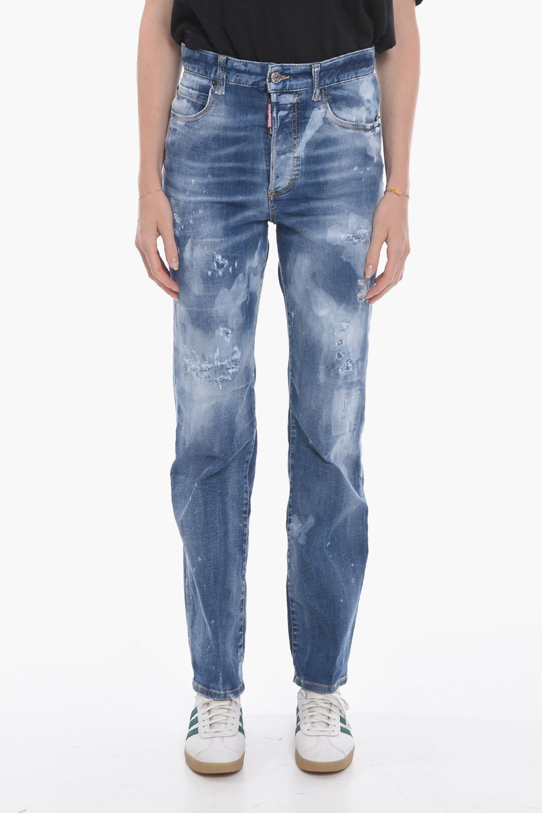image of Dsquared2 Og1Mm0124 Denim In Blue, Women's (Size 26)