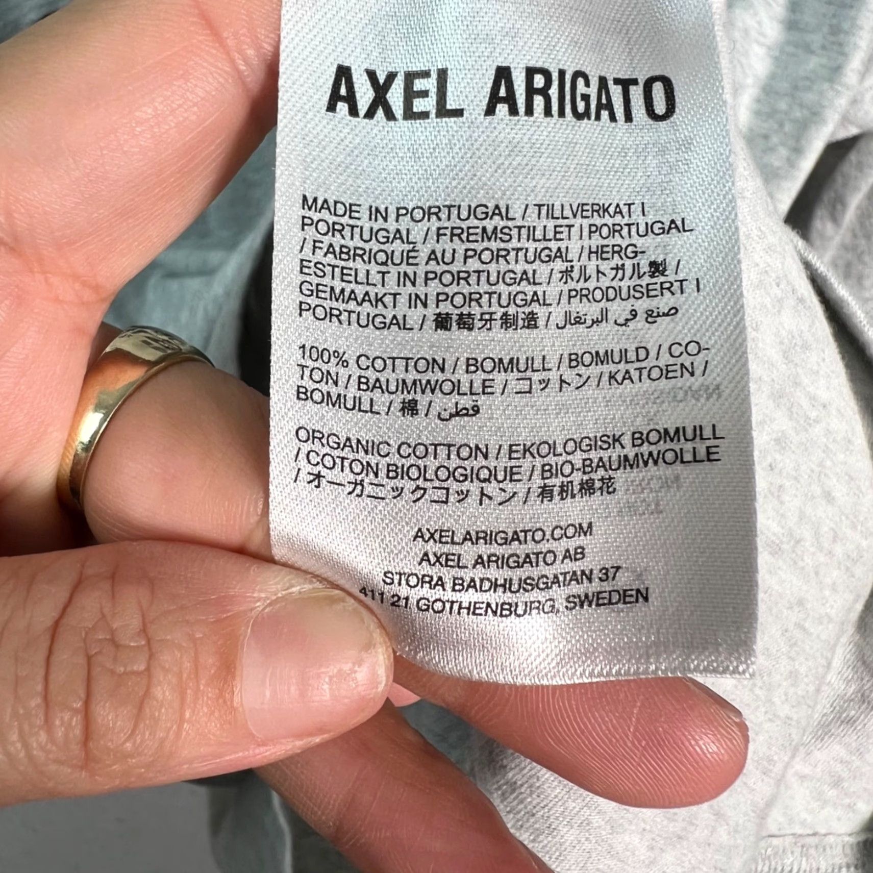 Axel Arigato Axel Arigato When Is Eris Coming? Graphic Gray T-Shirt 100% Organic Cotton Small Men Shirt Size US S / EU 44-46 / 1 - 5 Thumbnail