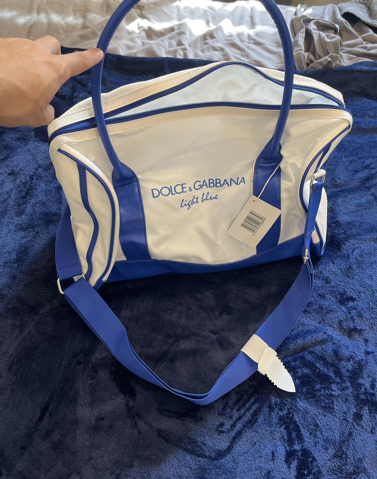 Dolce & Gabbana × Vintage Mini Duffle bag Dolce & Gabbana (Light Blue Special) Size ONE SIZE - 4 Thumbnail
