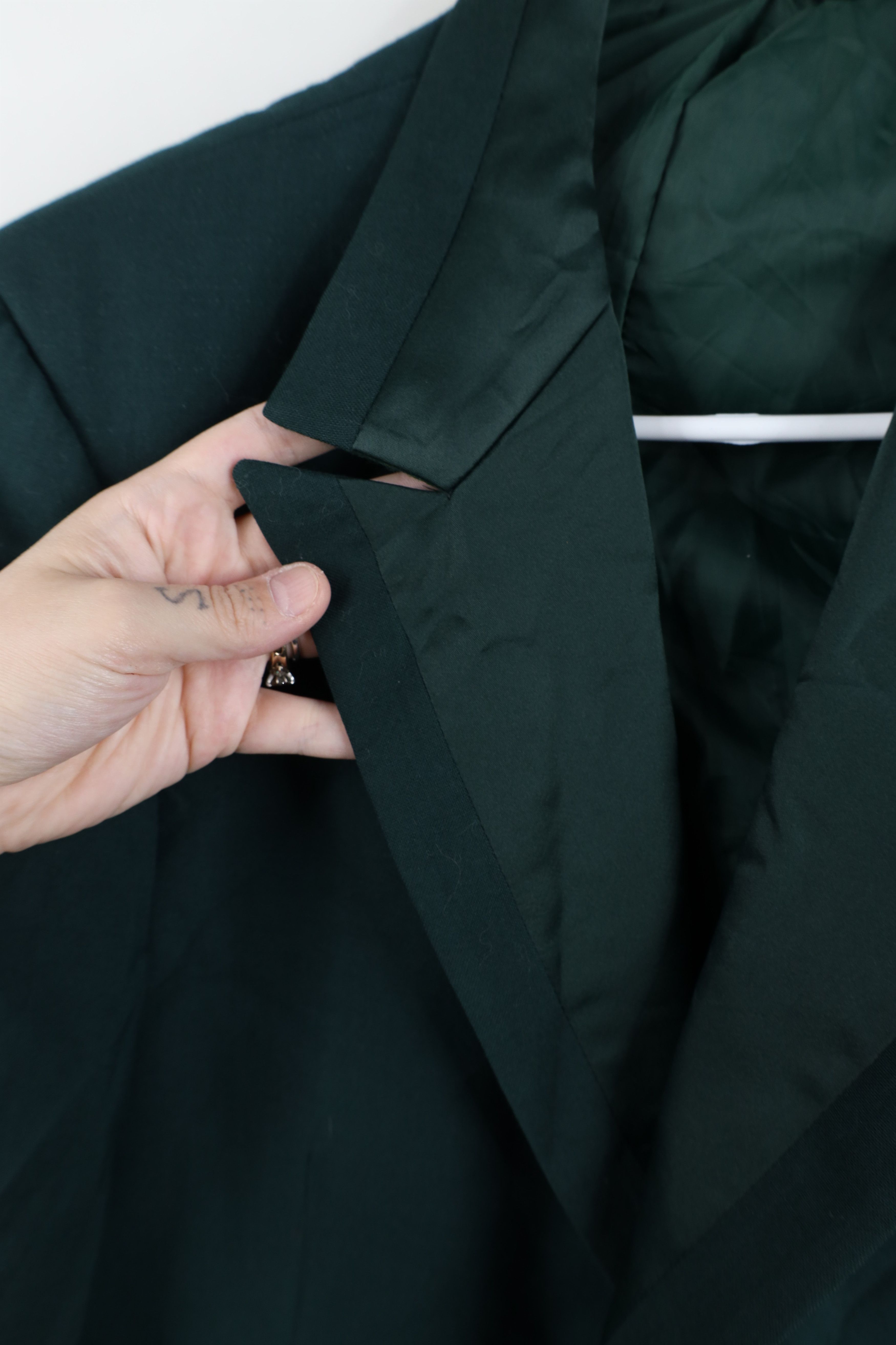 Vintage Vintage 50s Rockabilly Smoking Prom Tuxedo Jacket Green USA Size US XXL / EU 58 / 5 - 6 Thumbnail