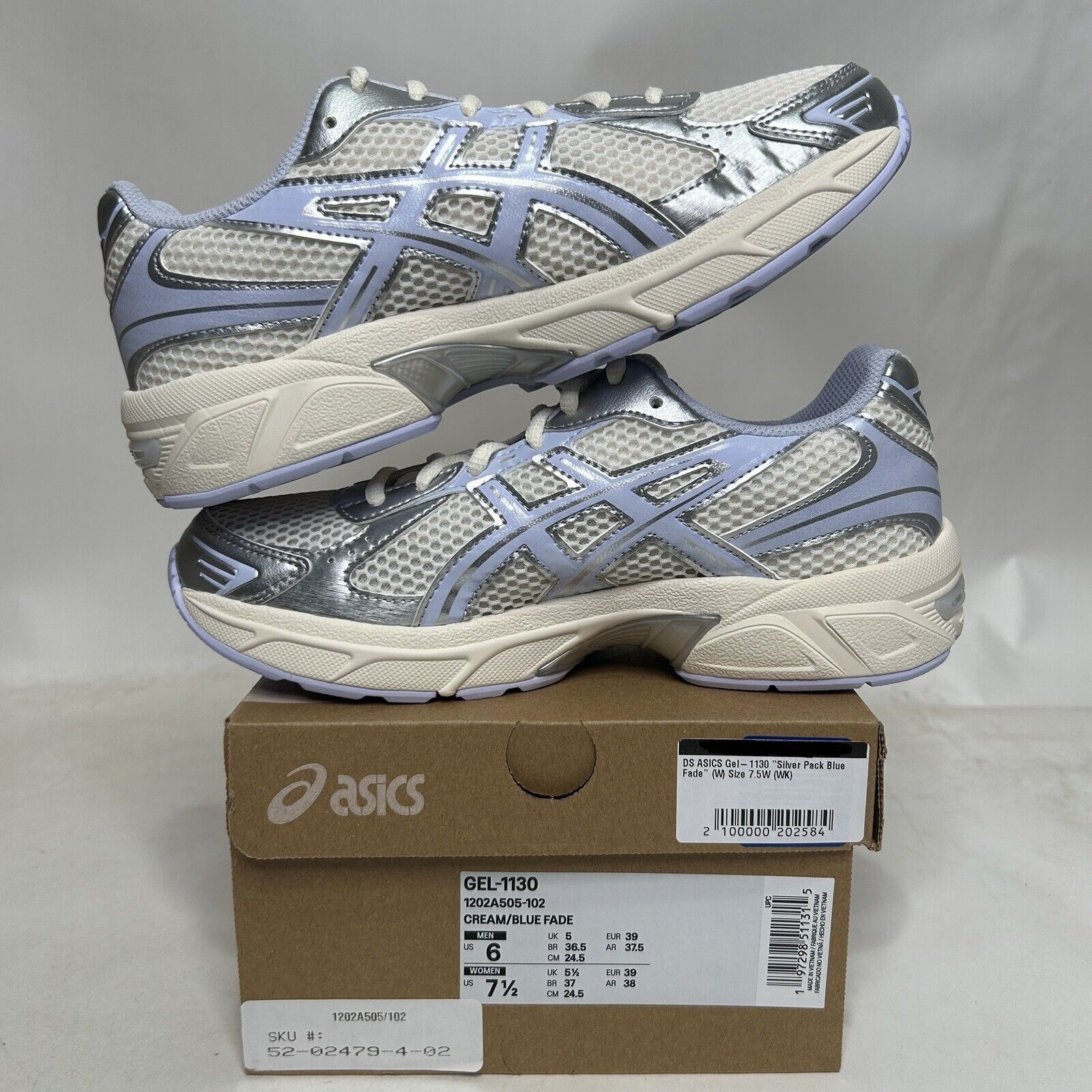 Asics ASICS Gel-1130 Silver Pack “Blue Fade” 2024 Size US 7.5 / IT 37.5 - 3 Thumbnail