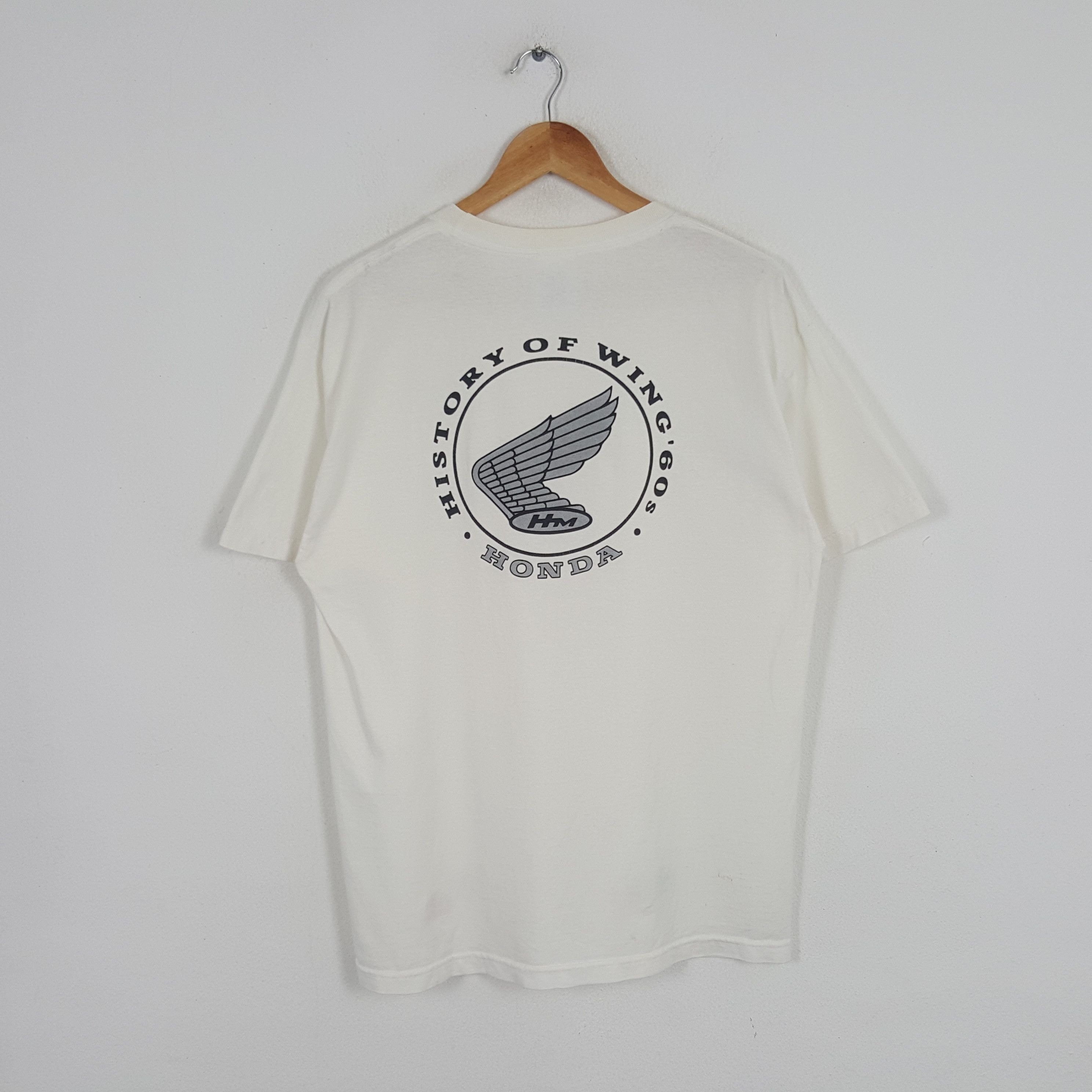 Honda × Vintage Vintage Honda History Of Wing Japanese Racing Team Tshirt Size US L / EU 52-54 / 3 - 1 Thumbnail