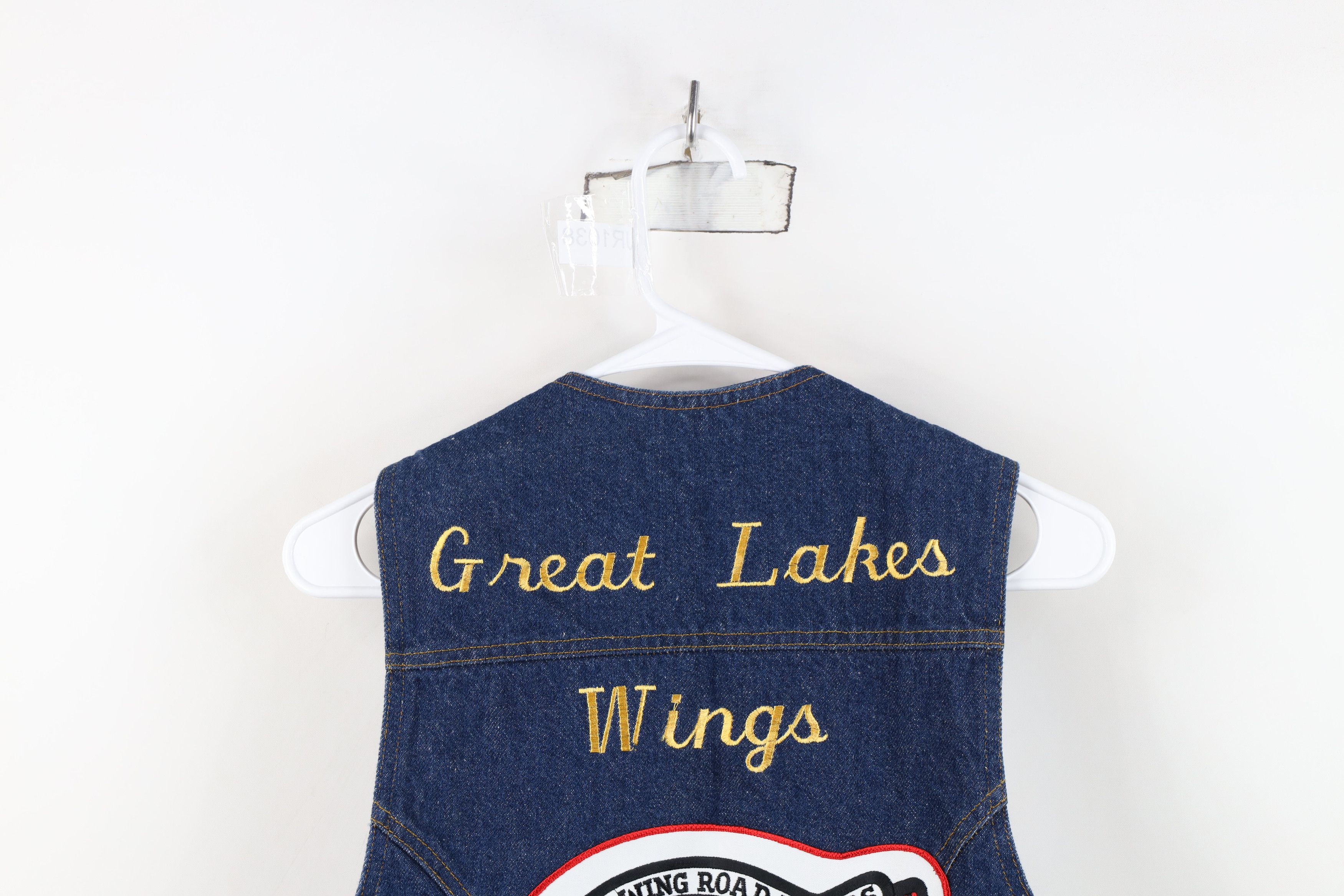 Vintage Vintage 70s Streetwear Gold Wing Road Riders Denim Vest USA Size M / US 6-8 / IT 42-44 - 16 Thumbnail