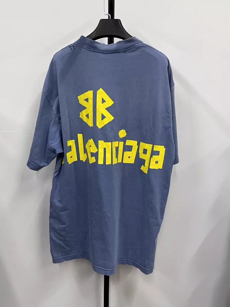 Balenciaga Balenciaga Crewneck pullover short sleeve T-shirt with mon Size US M / EU 48-50 / 2 - 2 Thumbnail