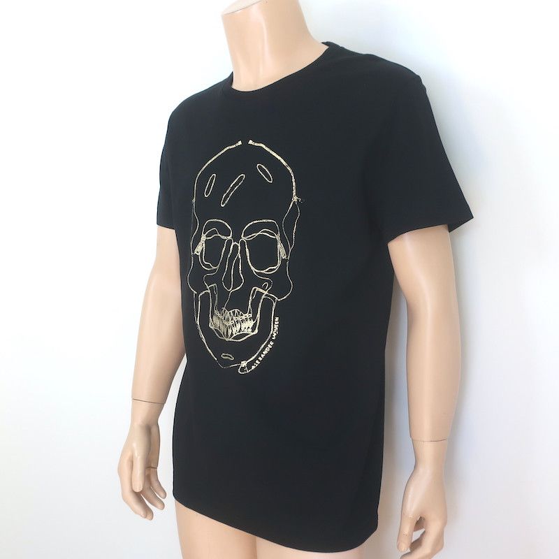 Alexander McQueen Alexander McQueen Skull-Embroidered T-Shirt Black XL NEW Size US XL / EU 56 / 4 - 2 Thumbnail