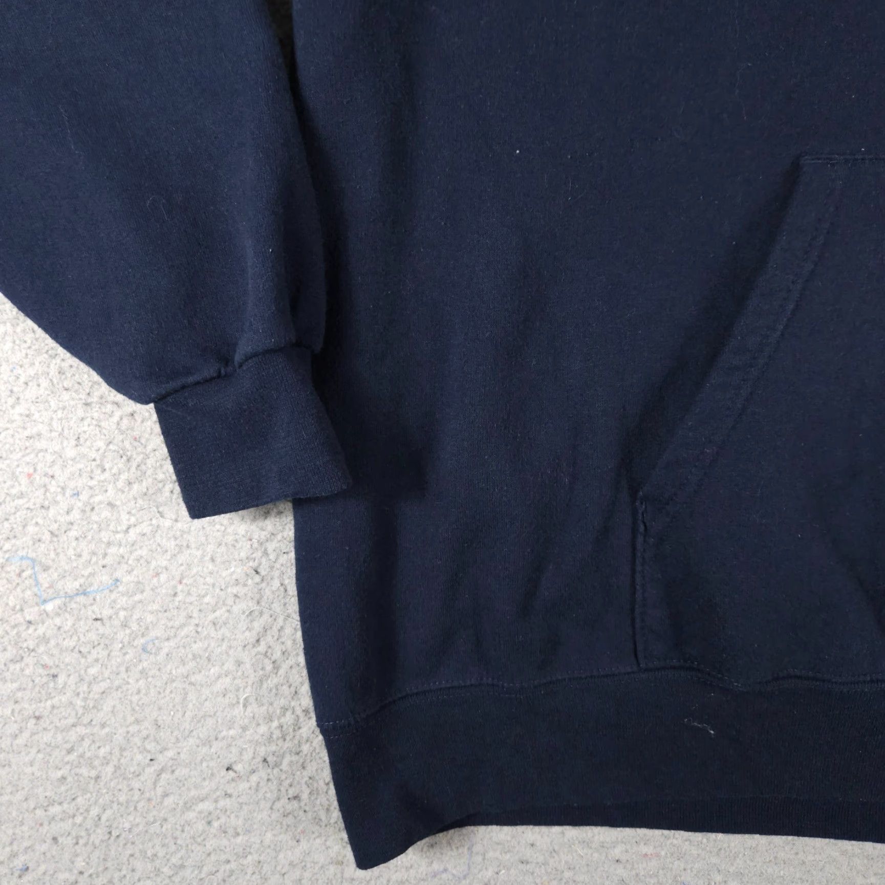 Champion Champion Casual Pullover Hoodie XL Blue Men's Sweatshirt, Solid, Mock Neck, Long Sleeve, Adjustable, All Seasons Size US XL / EU 56 / 4 - 4 Thumbnail