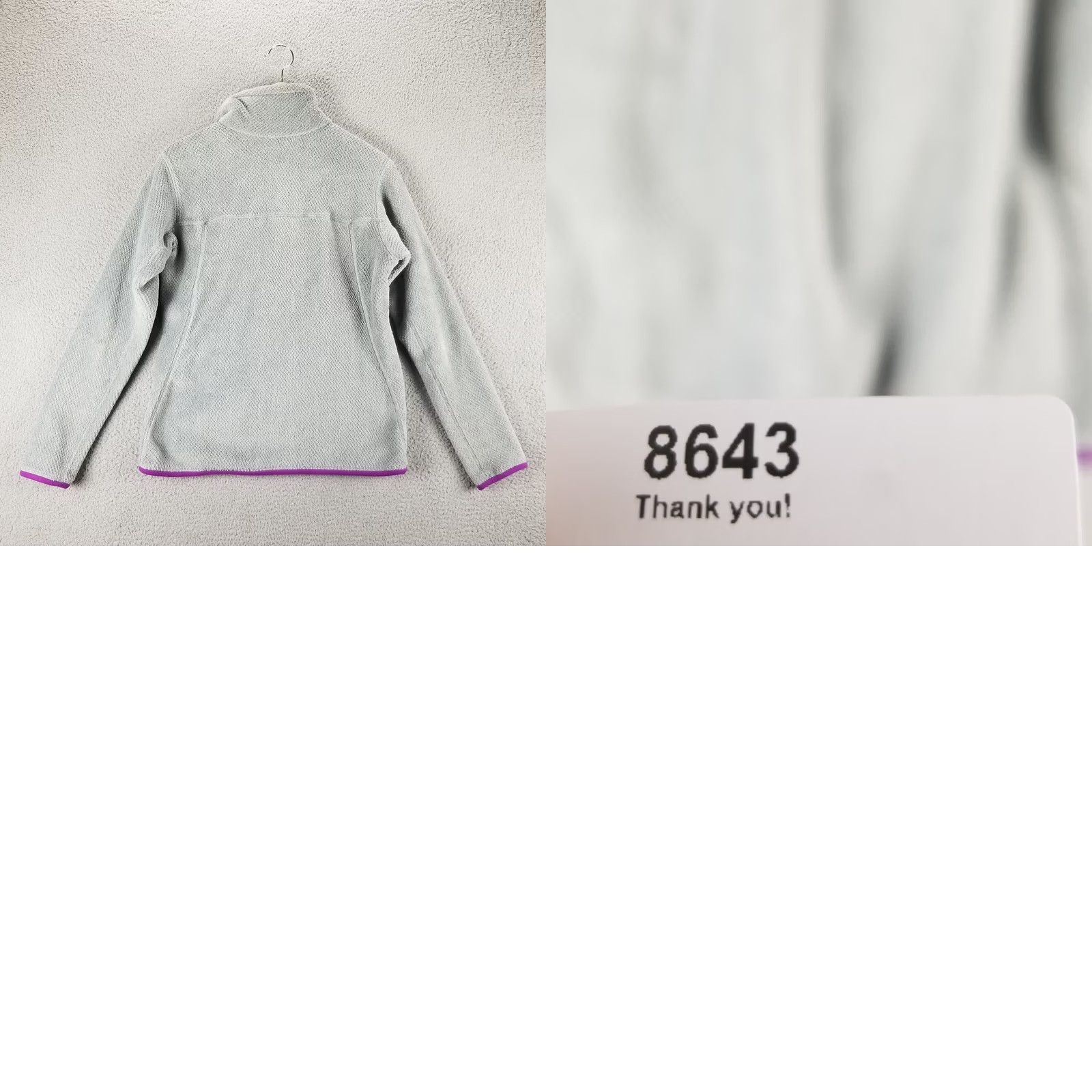 Patagonia Patagonia Synchilla Jacket Women's Medium Gray Snap-T 90s Vintage Fleece Pockets Logo Mock Neck Jacket Size M / US 6-8 / IT 42-44 - 8 Thumbnail