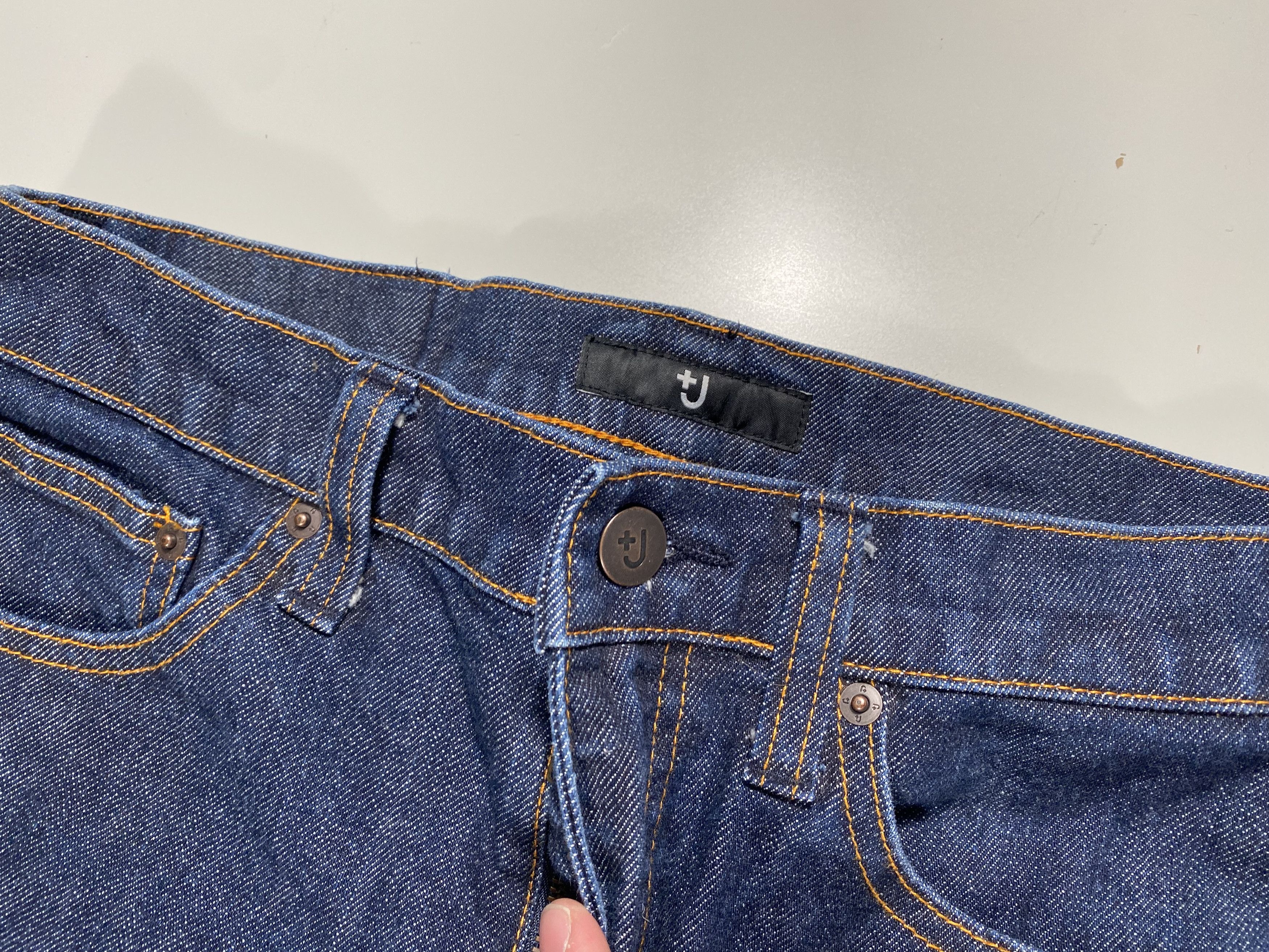 Jil Sander × Uniqlo Jil Sander x Uniqlo +J Slim Cropped Selvedge Jeans 28x24.5 Size US 28 / EU 44 - 3 Thumbnail