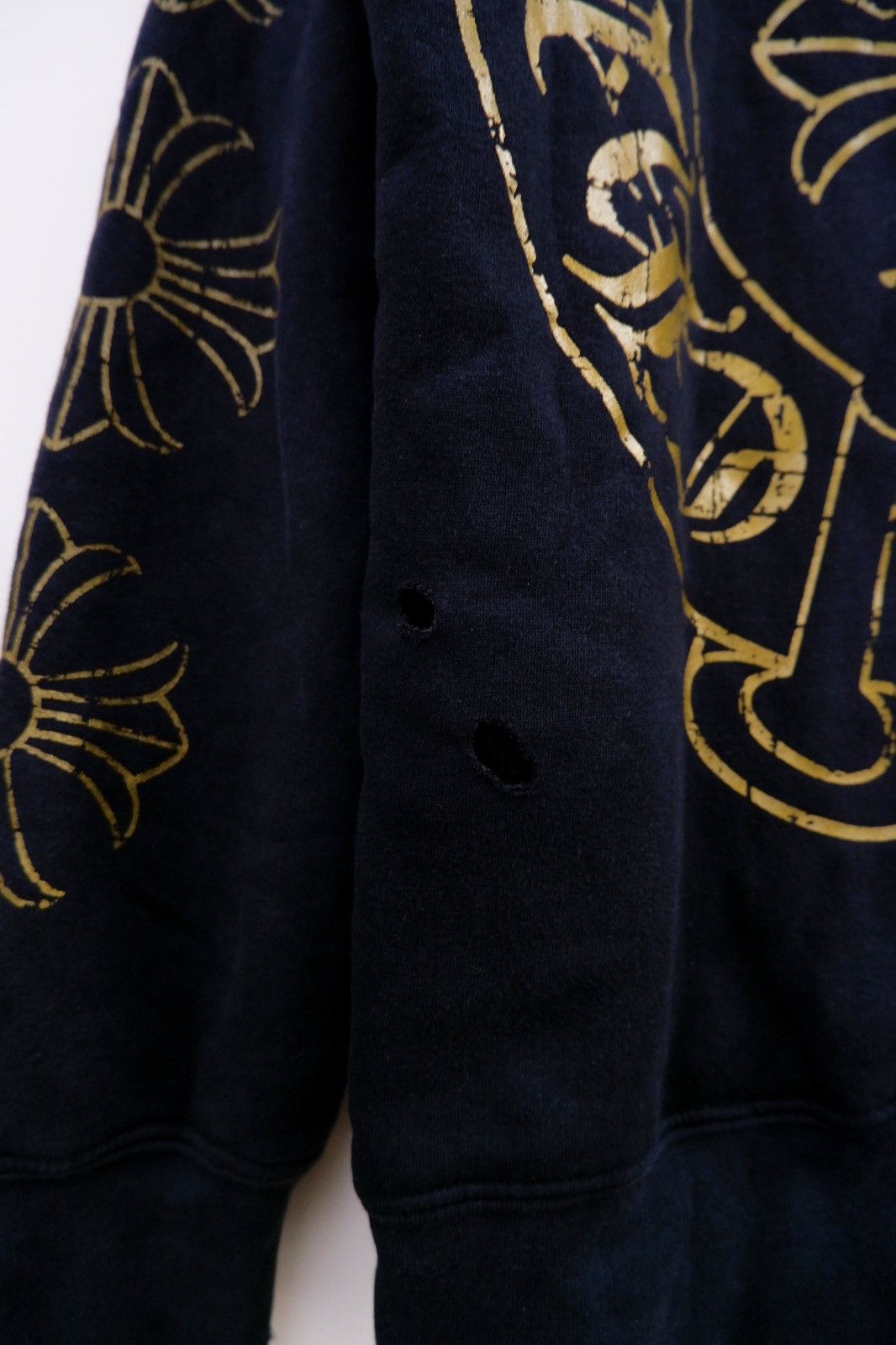 Chrome Hearts Vintage Chrome Hearts Gold Horseshoe Hoodie Zip Size US S / EU 44-46 / 1 - 8 Thumbnail