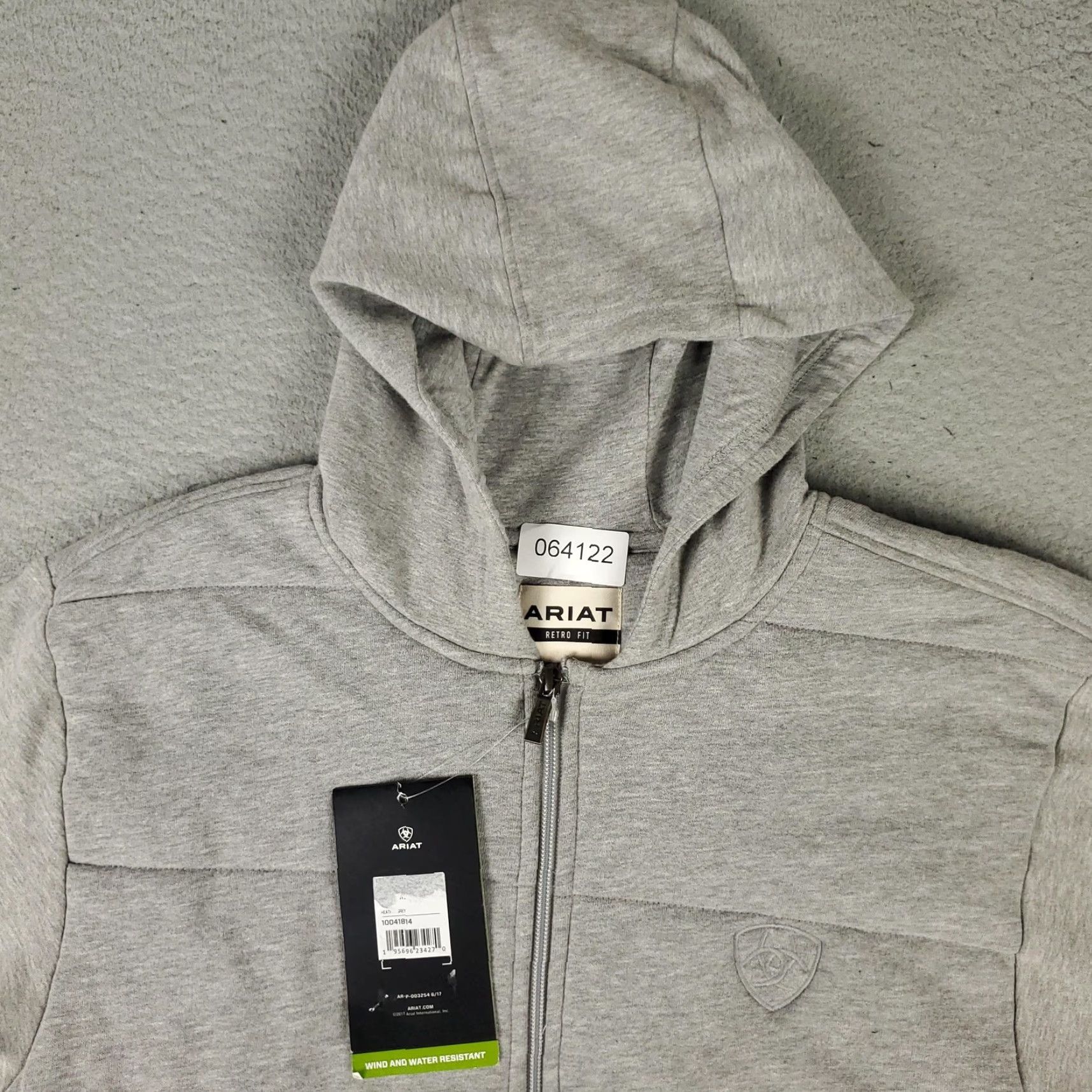 Ariat Ariat Hoodie Mens Small Gray Full Zip Size US S / EU 44-46 / 1 - 2 Thumbnail
