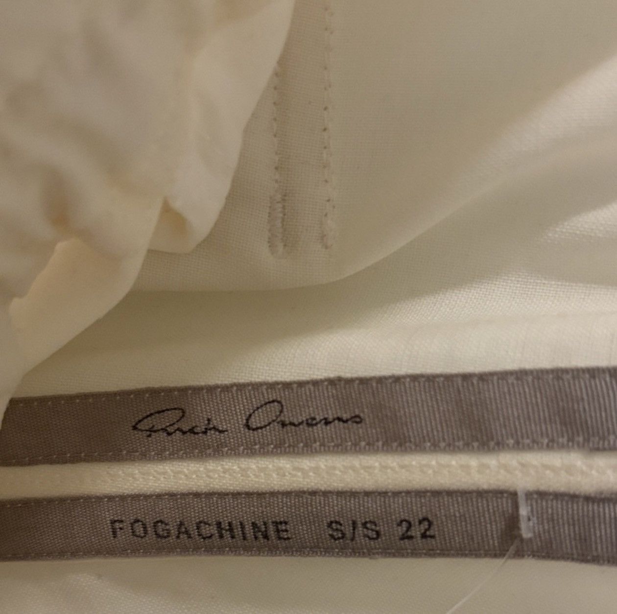 Rick Owens Rick Owens Fogachine Natural Cropped Drawstring Astaires Size US 36 / EU 52 - 12 Thumbnail