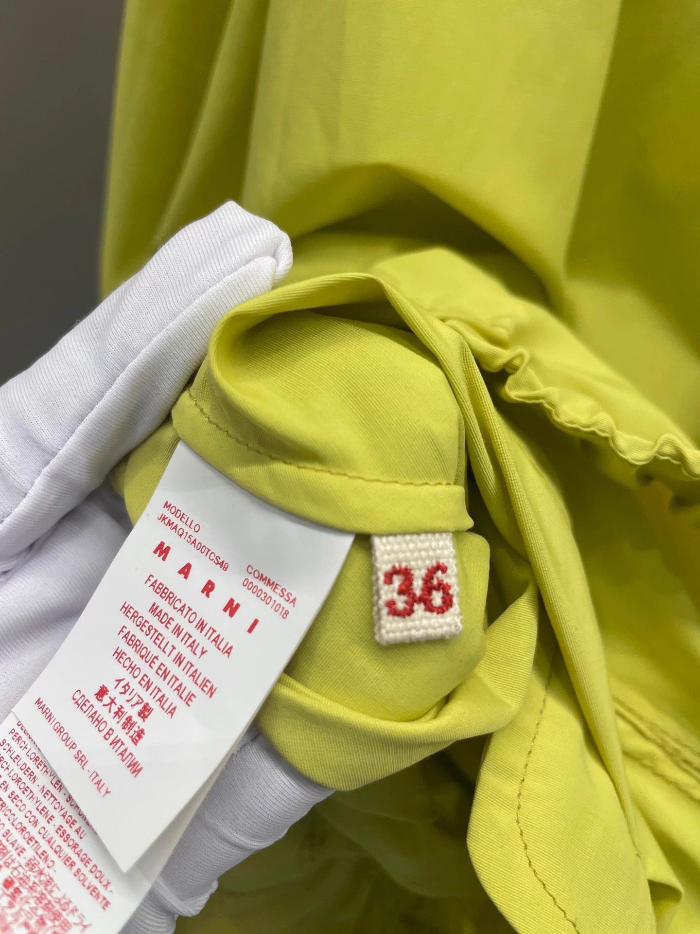 Marni marni authentic women's lemon yellow jacket size 36 Size XS / US 0-2 / IT 36-38 - 4 Thumbnail
