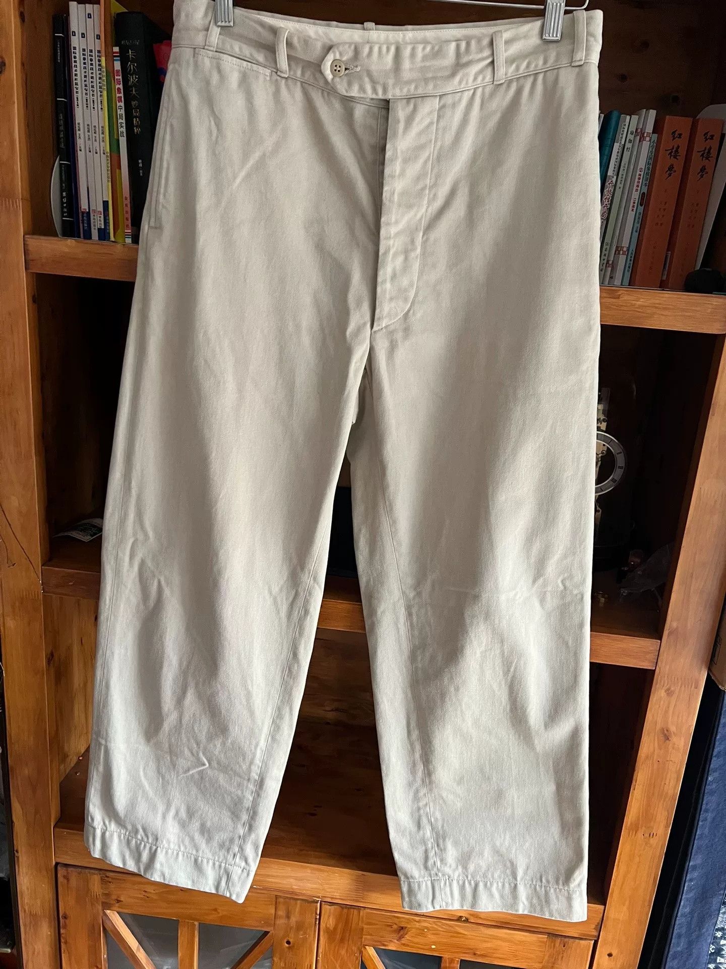 At Last & Co Atlast&Co Timeworn Beige Trousers Size US 34 / EU 50 - 3 Thumbnail