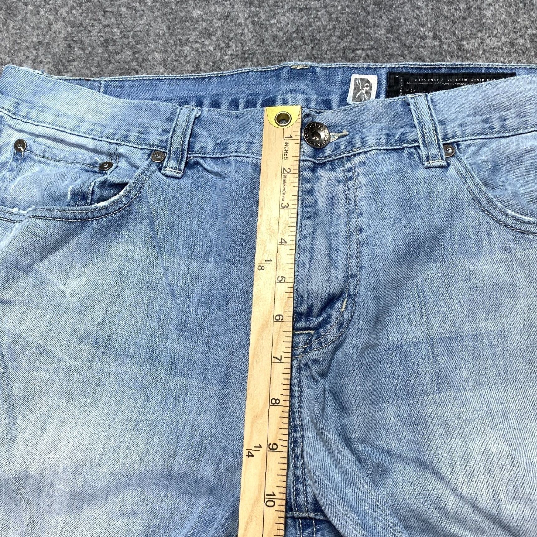 Marcs Marc Ecko Jeans Men 36x30 Blue Cut Sew Straight Leg Light Wash 36x30 Jeans Regular Blue Retro 90s Size US 36 / EU 52 - 5 Thumbnail