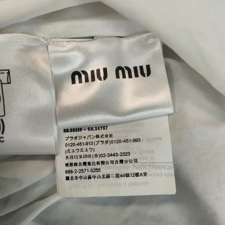 Miu Miu Miu Miu 38 Cotton short sleeve white Size M / US 6-8 / IT 42-44 - 5 Thumbnail