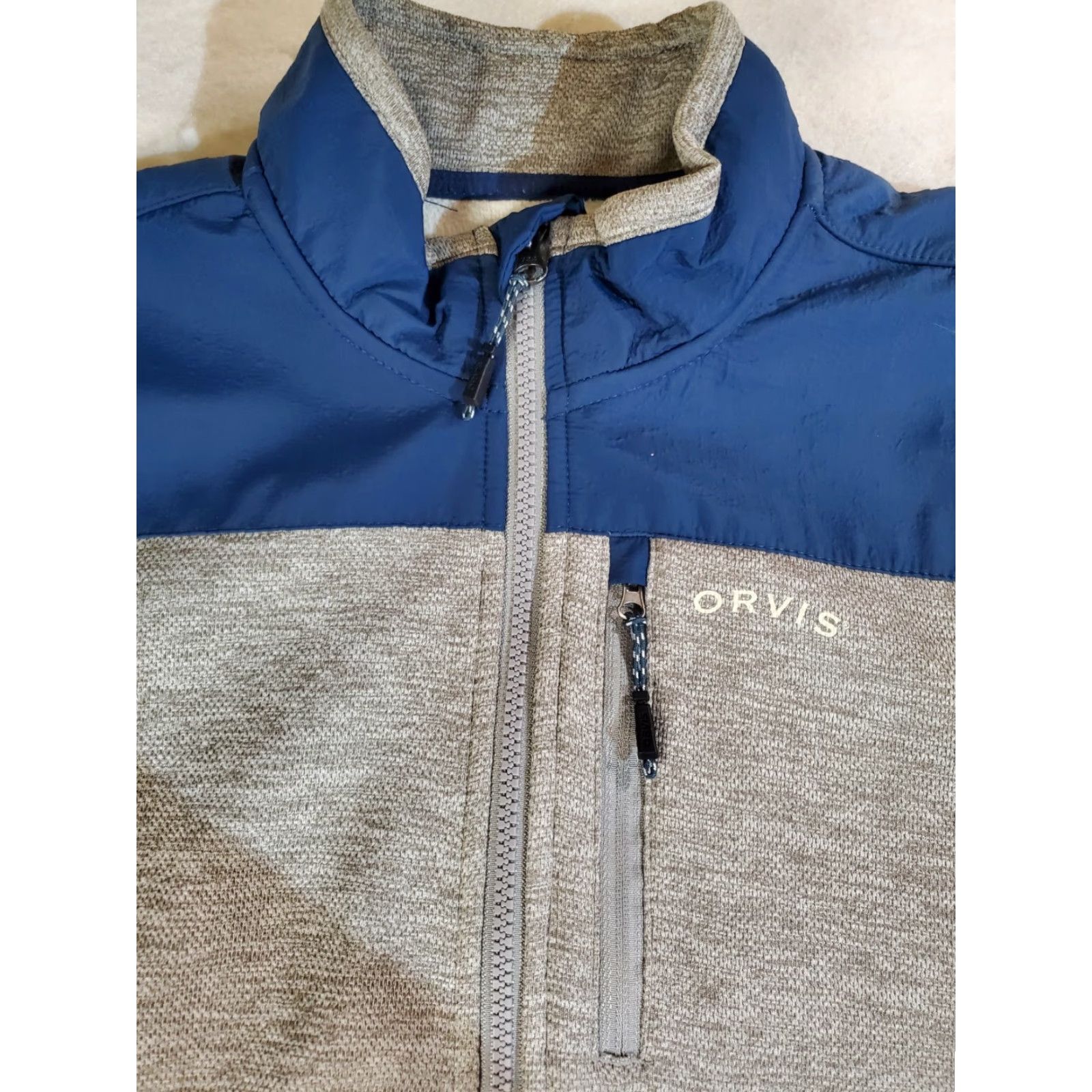 Orvis Orvis Signature Full Zip Bonded Soft Shell Jacket L Blue/Gray Mens Size US L / EU 52-54 / 3 - 6 Thumbnail