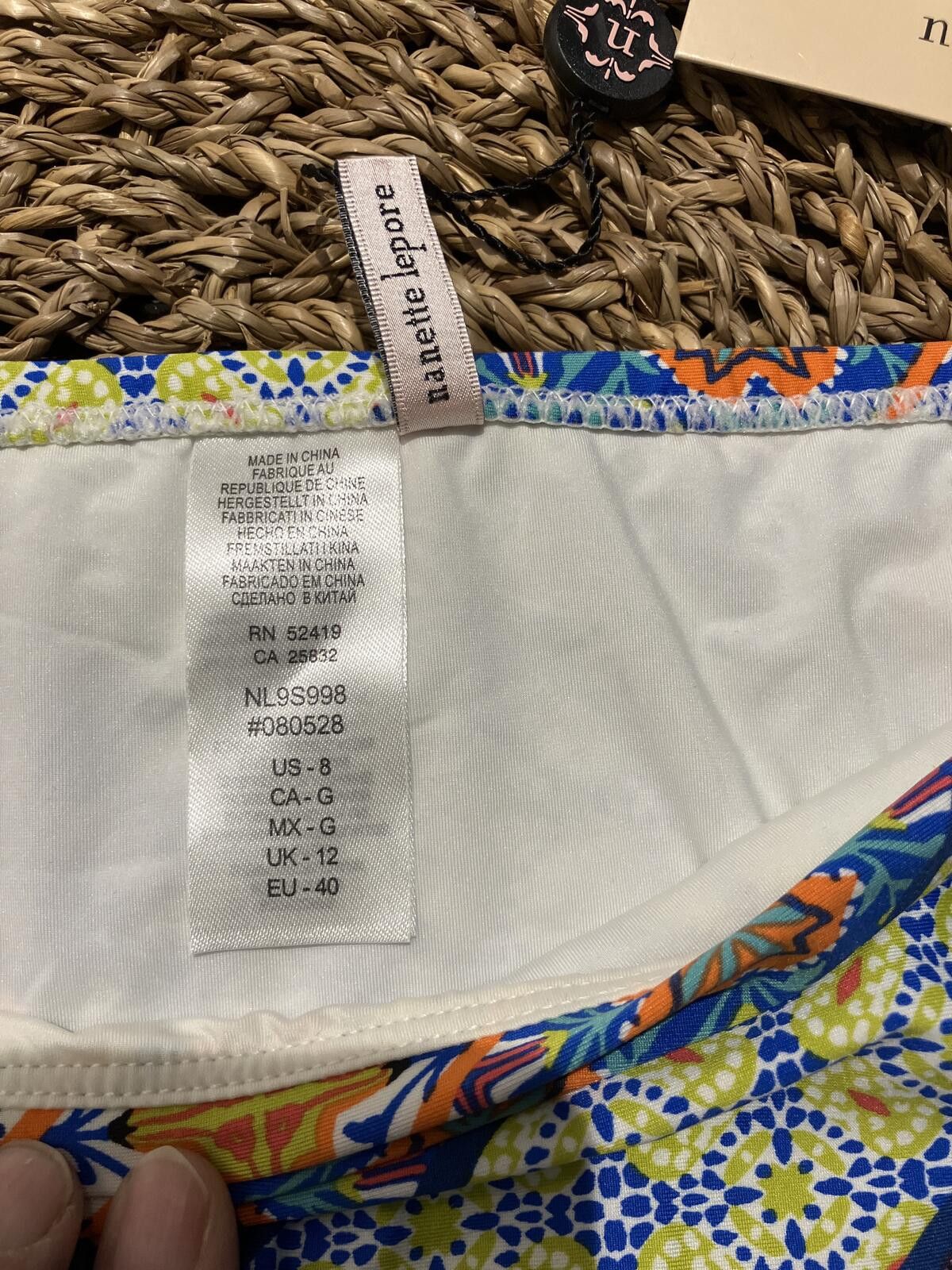 Other NWT Nanette Lepore Bikini Bottom with Colorful Tile Print Size ONE SIZE - 3 Thumbnail