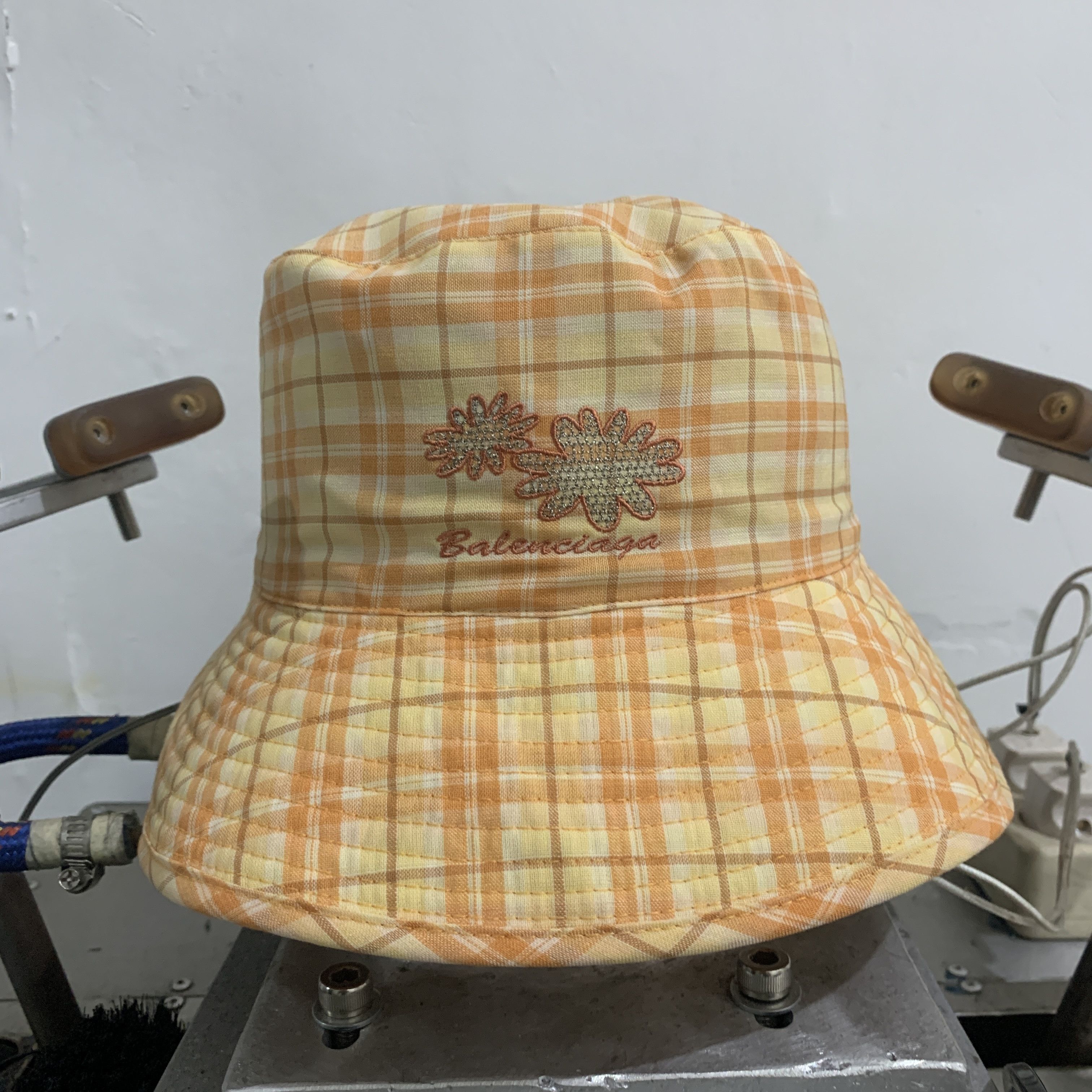 Balenciaga Paris Pattern Flower Fleur Bucket Hat