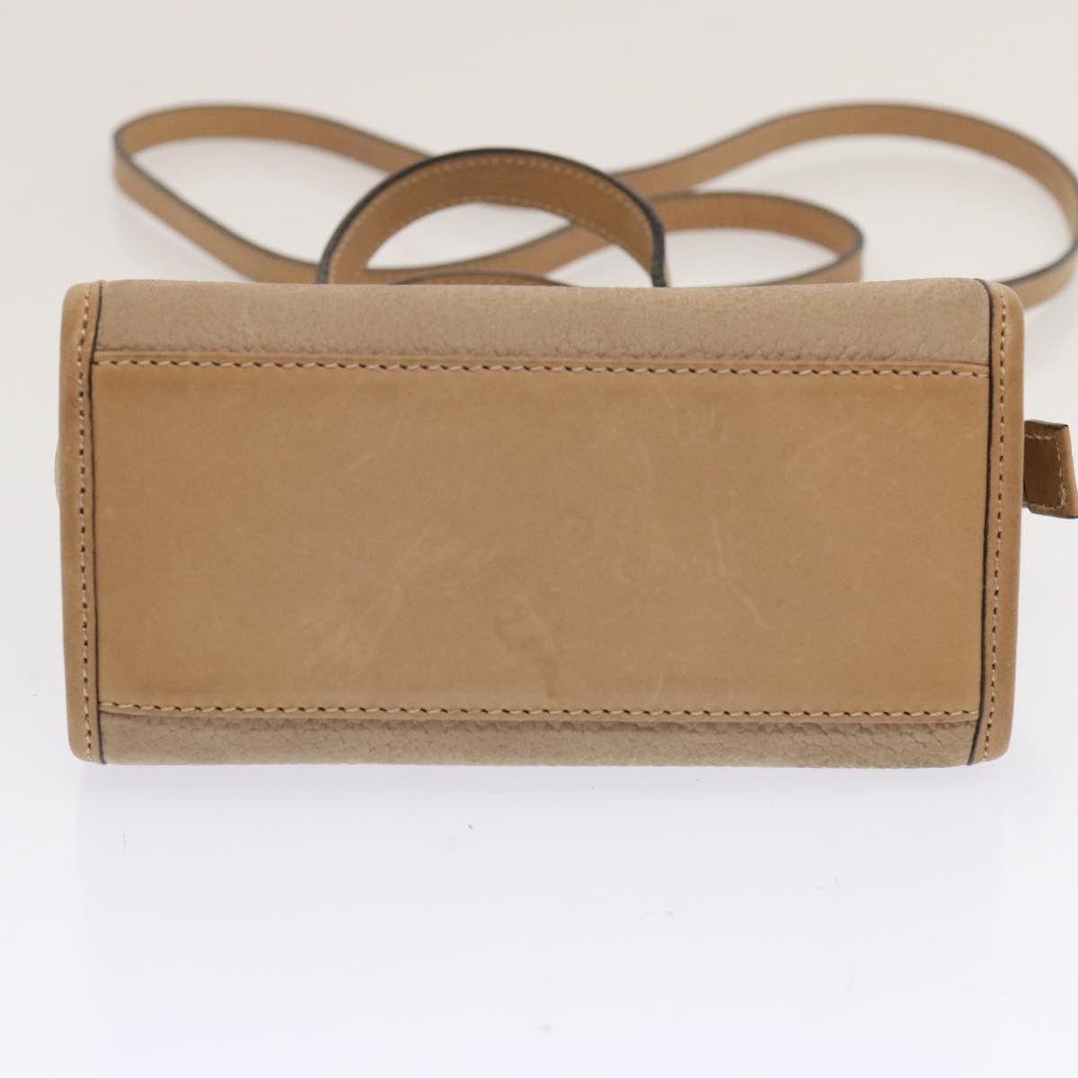 Celine CELINE Hand Bag Leather Beige Size ONE SIZE - 5 Thumbnail
