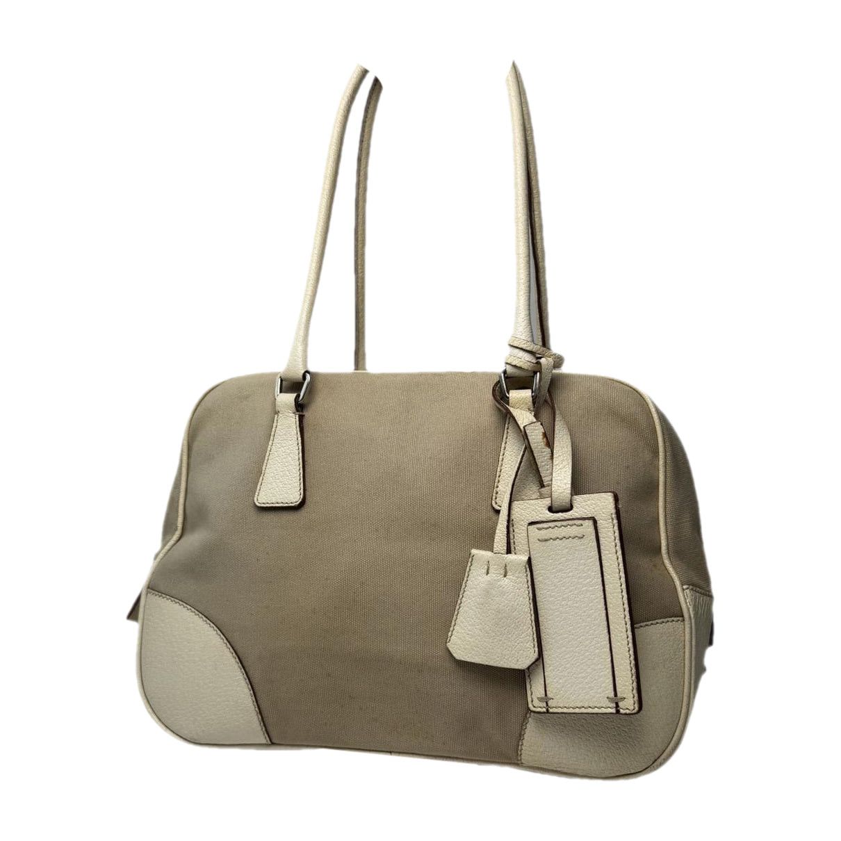Prada Re-Edition 1995 White Leather Handbag Size ONE SIZE - 1 Thumbnail