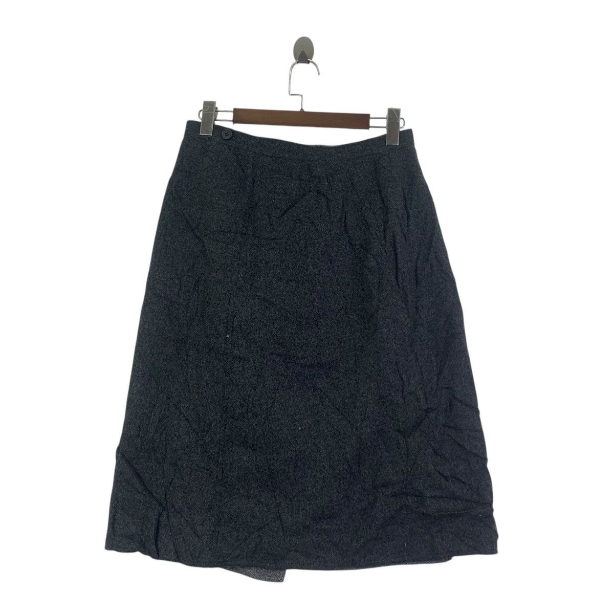 Burberry Vintage BURBERRYS LONDON Made In Japan Wool Midi Skirts Size 23" - 2 Thumbnail