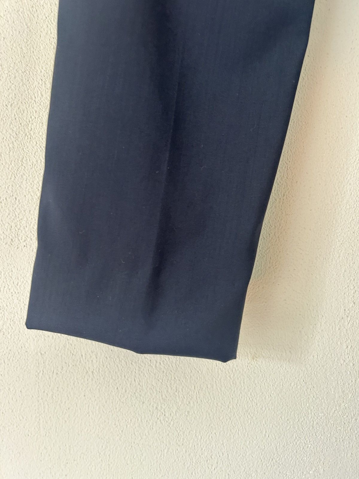 Prada Virgin Wool Navy Slim Fit Dress Pants Size US 31 - 12 Thumbnail