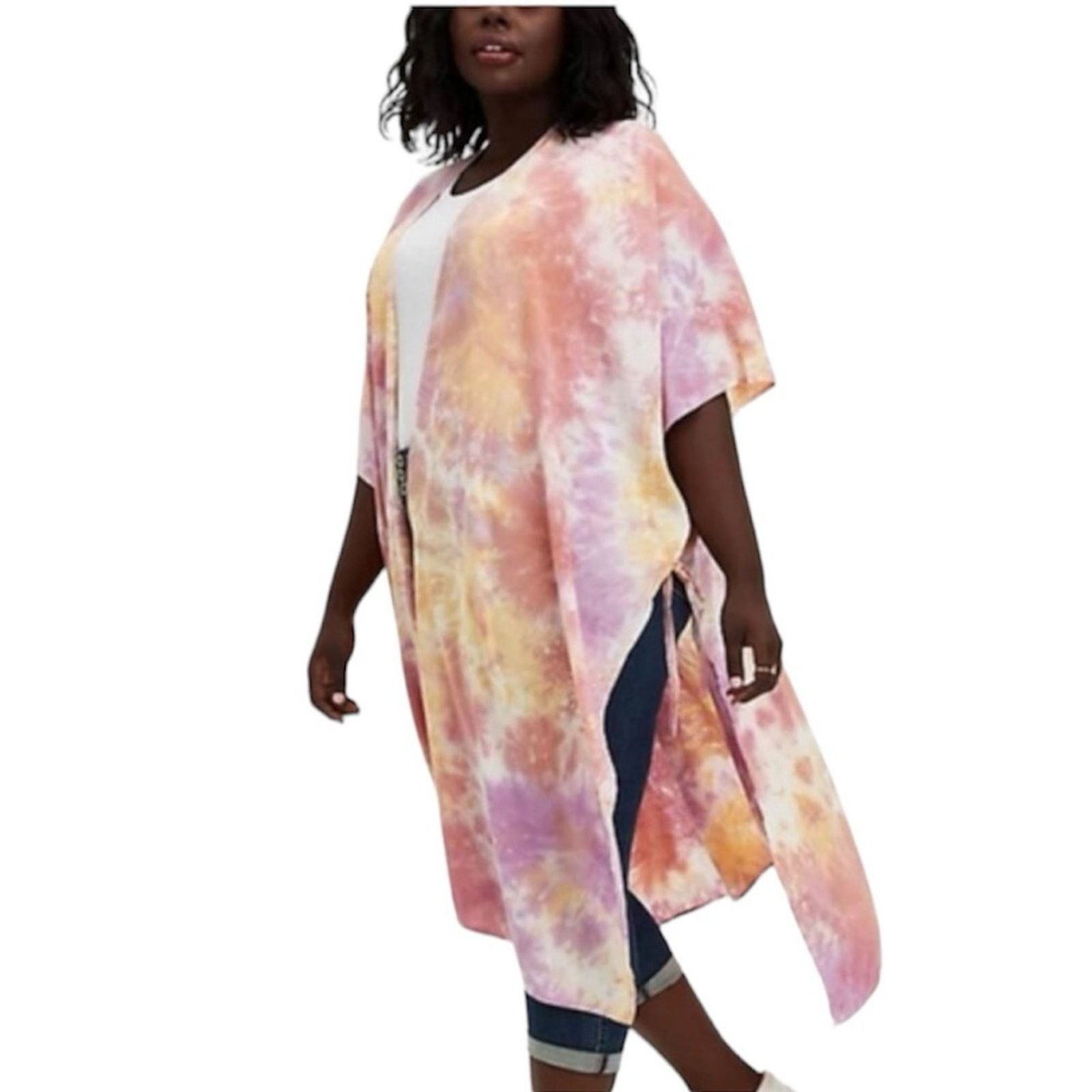 Other NWT! Torrid Tie-dye Open Side Tie Komono Size ONE SIZE - 1 Thumbnail