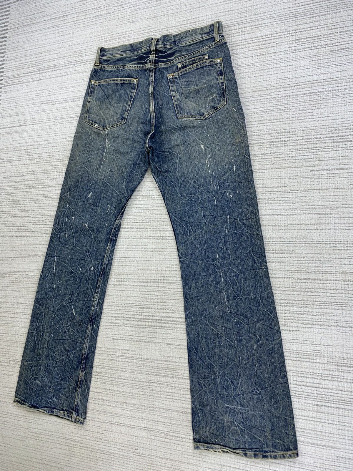 GOA Vintage Flared Japanese Brand Paint Splatter Denim Pants Size US 32 / EU 48 - 10 Thumbnail