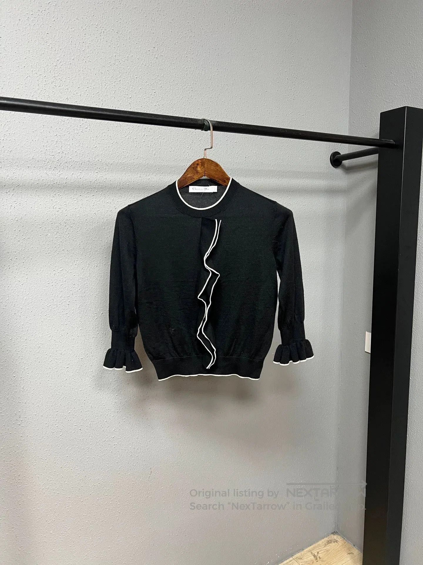 Dior Dior Ruffle Cashmere Sweater. Size S / US 4 / IT 40 - 1 Thumbnail