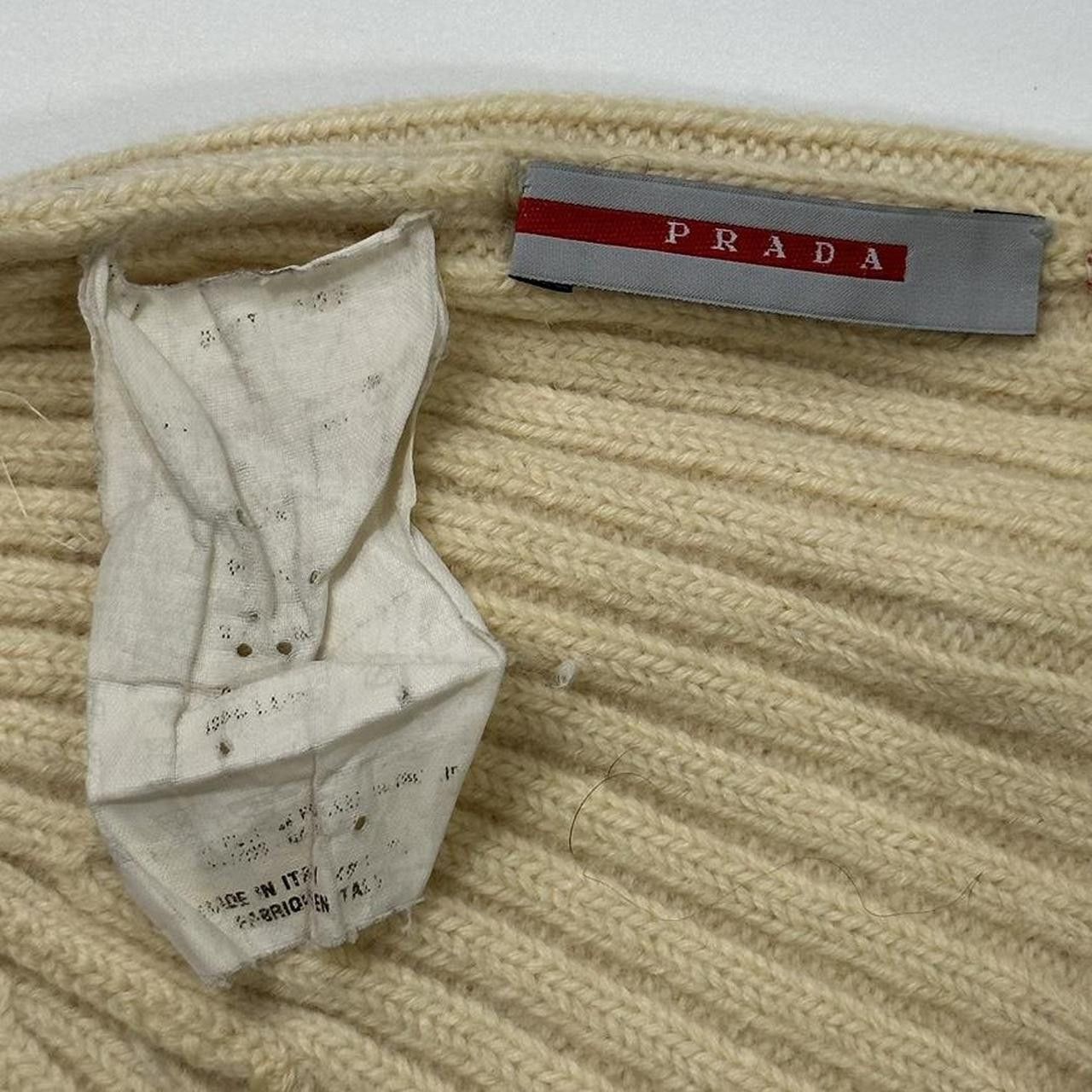 Prada Prada Sport 00’s Cream Ribbed Fisherman’s Beanie - S/M Size ONE SIZE - 6 Thumbnail