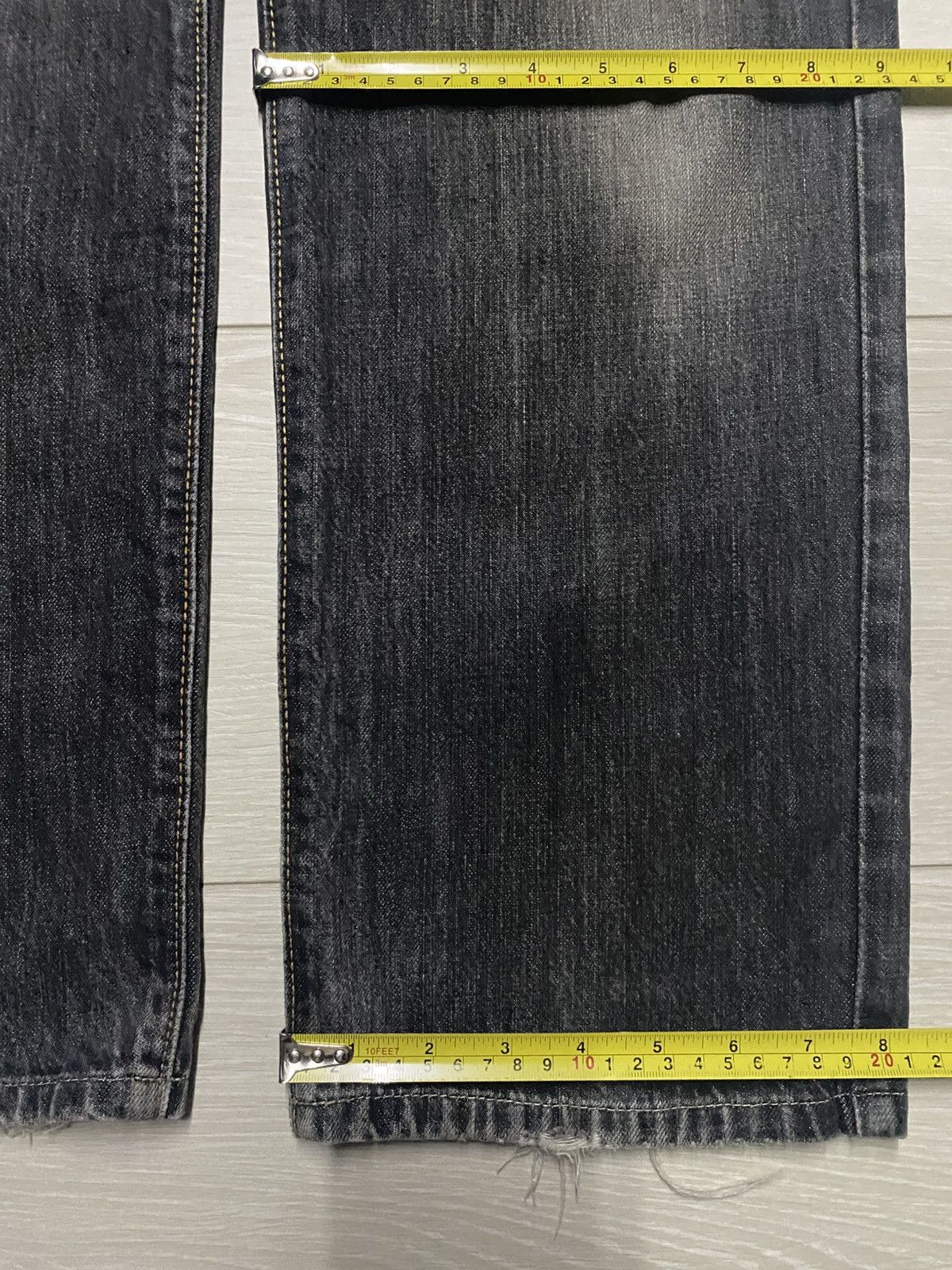 Edwin Vtg Edwin International Basic 403 Black Denim Loose Jeans Size US 34 / EU 50 - 15 Thumbnail