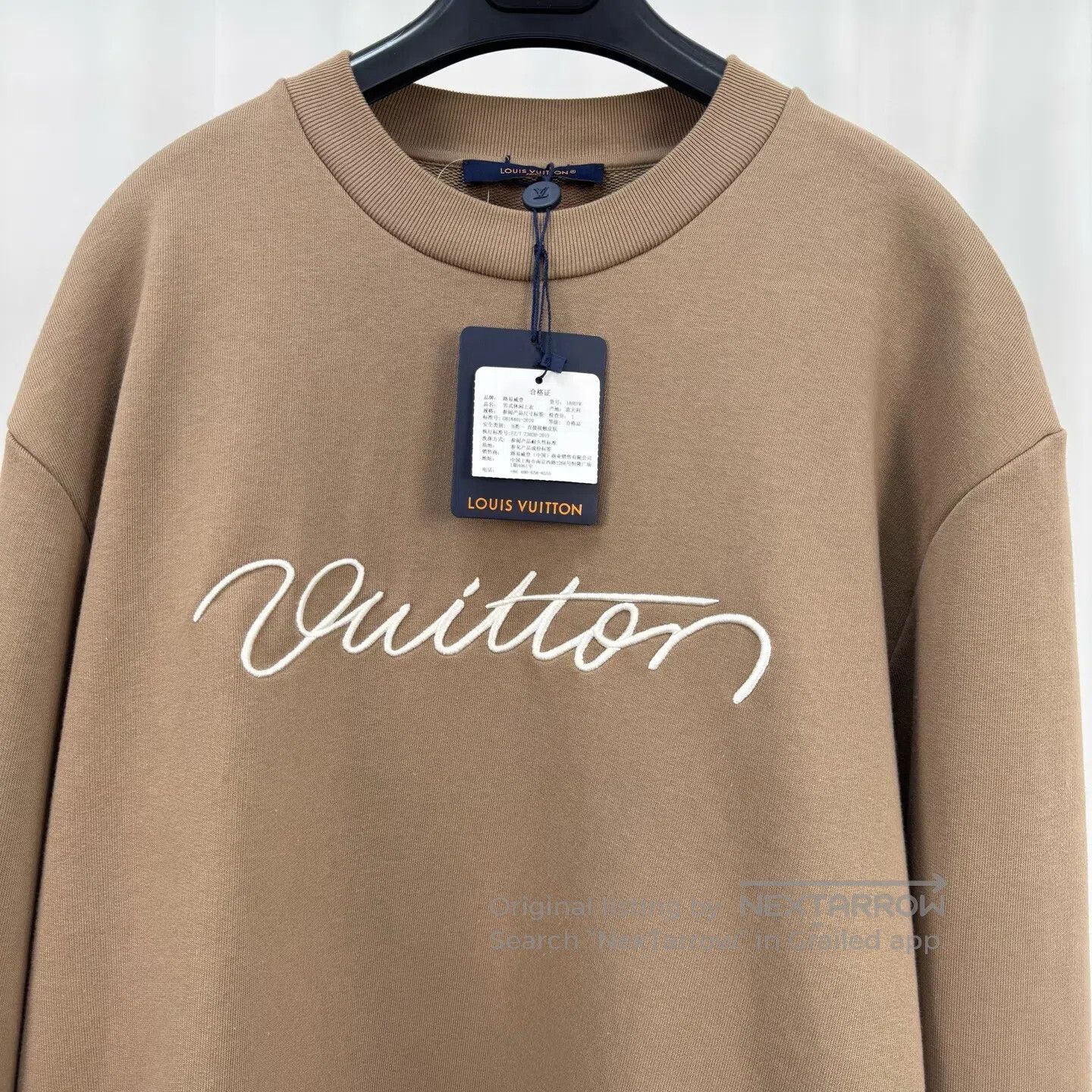 Louis Vuitton Louis Vuitton 25FW Script Embroidered Letter Sweatshirt| Size US XL / EU 56 / 4 - 3 Thumbnail