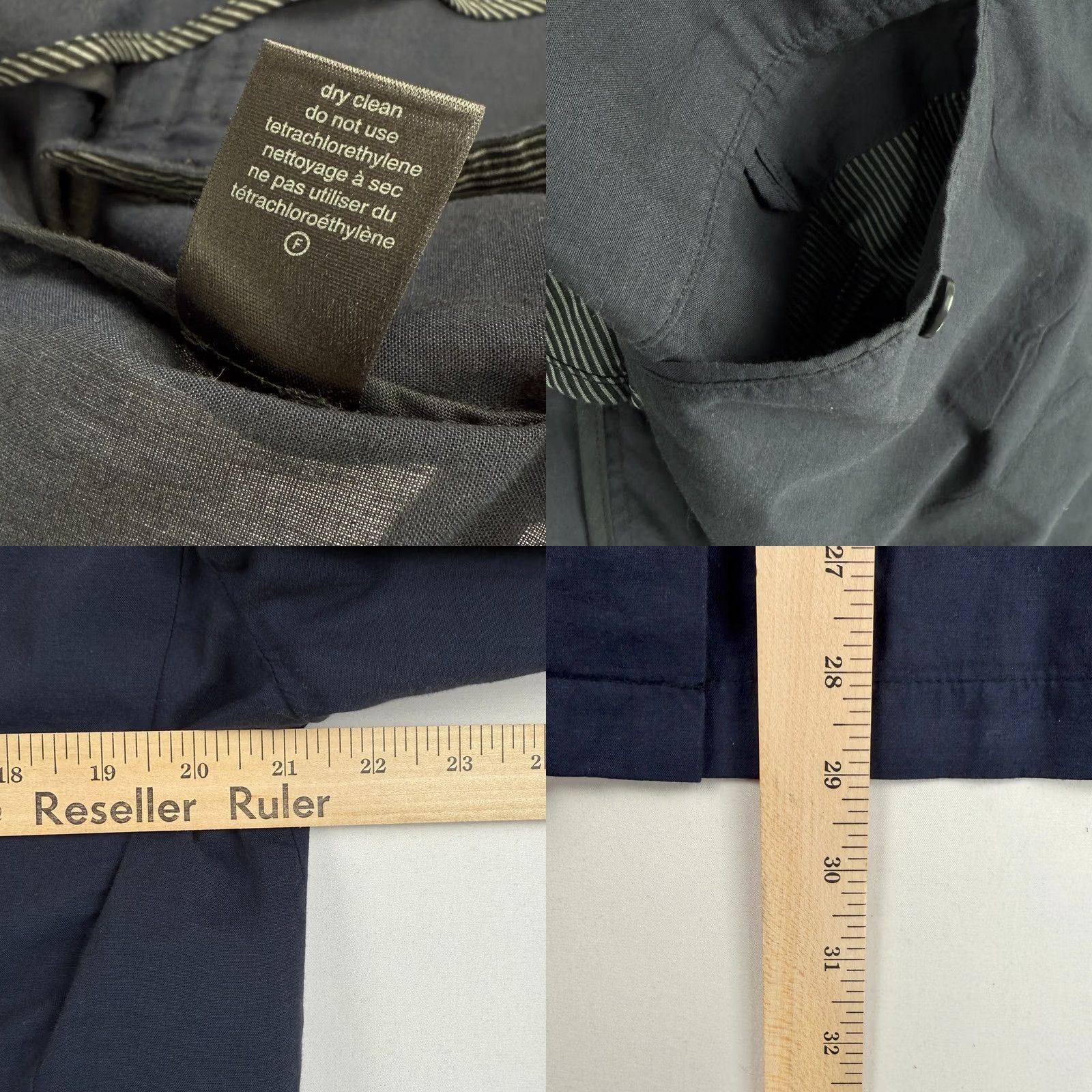 John Varvatos John Varvatos Jacket Blazer Mens 40 Cotton Sport Coat Navy Blue Lightweight Size 40R - 8 Thumbnail