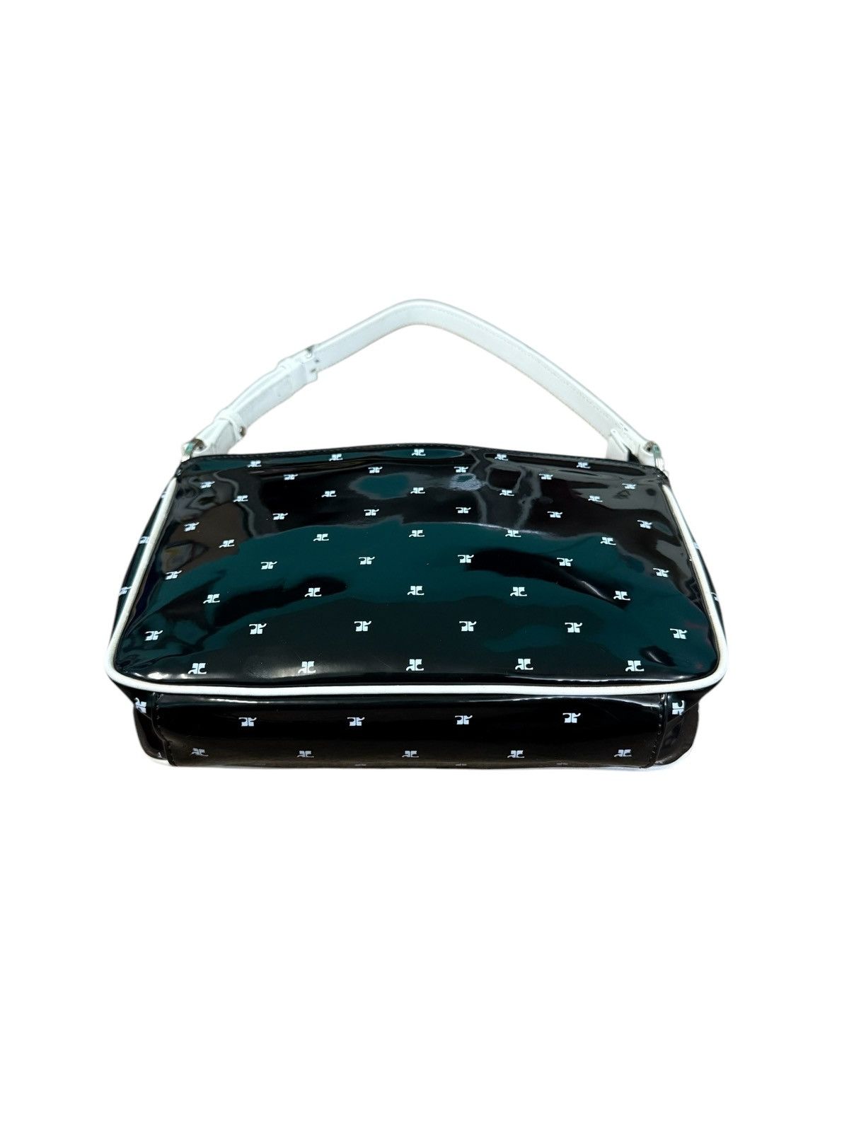 Courreges VINTAGE COURREGES WHITE LOGO PRINTED MINI SHOULDER BAG Size ONE SIZE - 3 Thumbnail