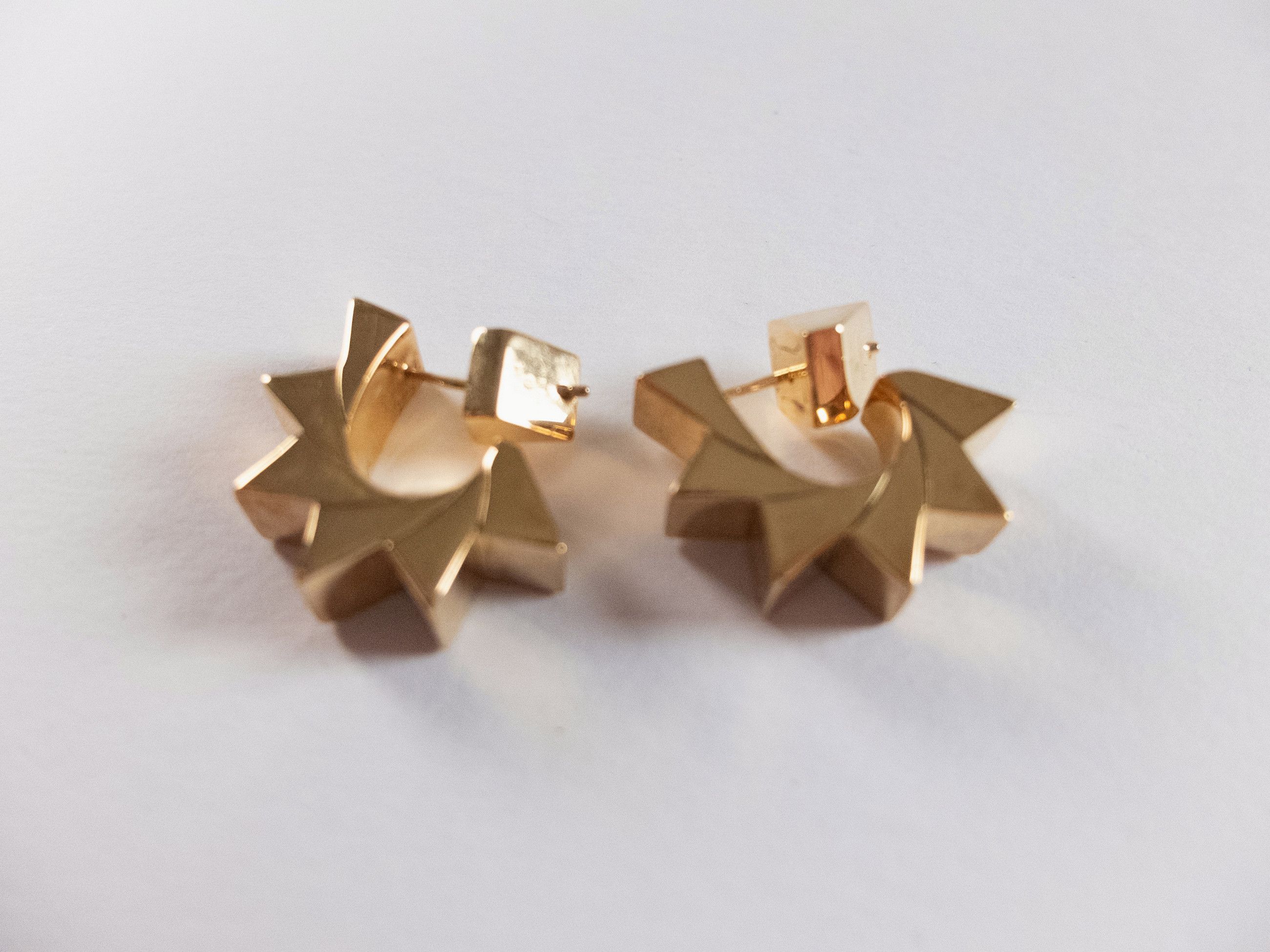 Bottega Veneta BOTTEGA VENETA Huggie gold plated silver hoop earrings q Size ONE SIZE - 3 Thumbnail