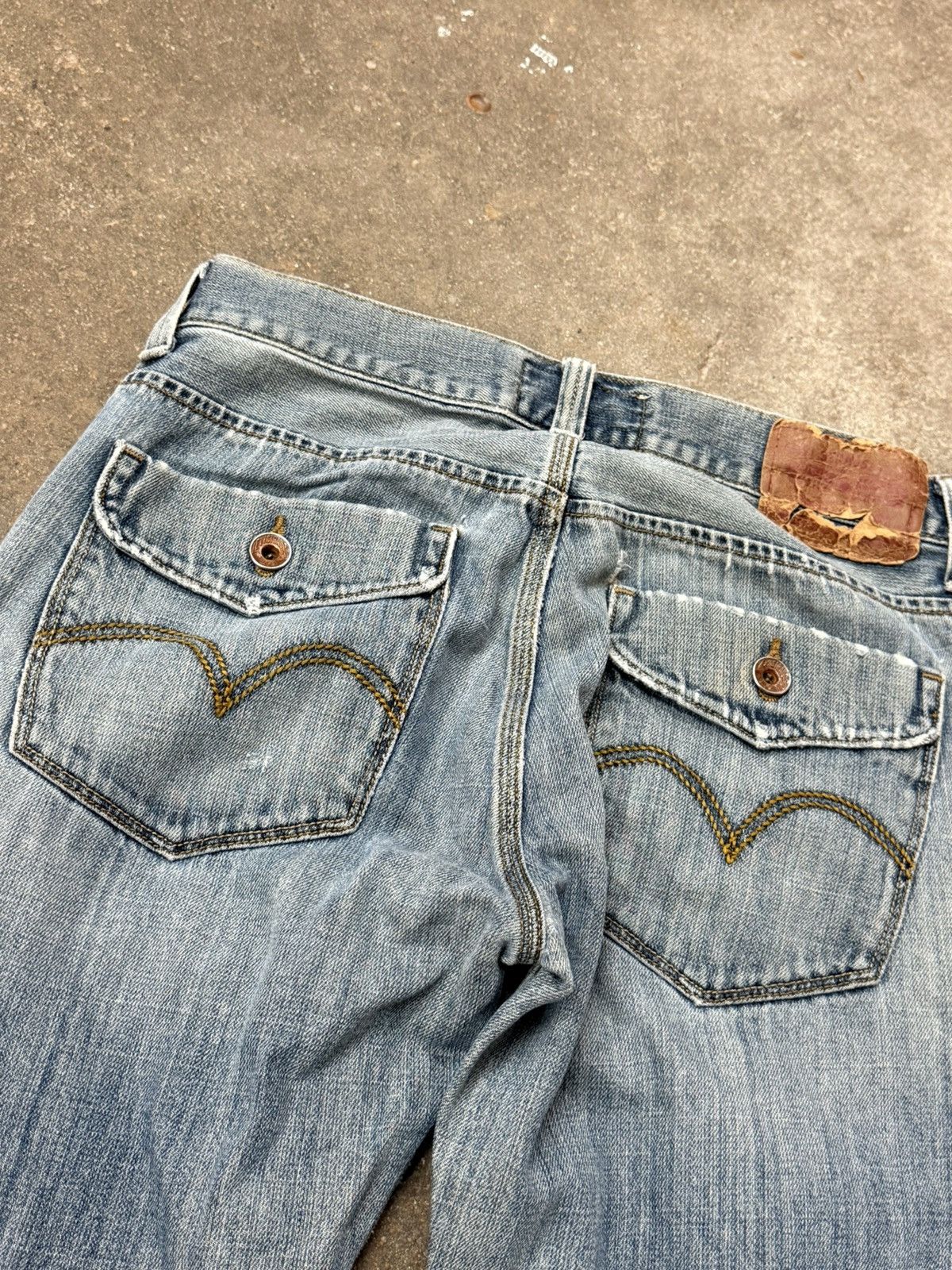 Levi's Vintage Checkered Levi Distressed Slim Hole Knee Denim Jeans Size US 32 / EU 48 - 13 Thumbnail