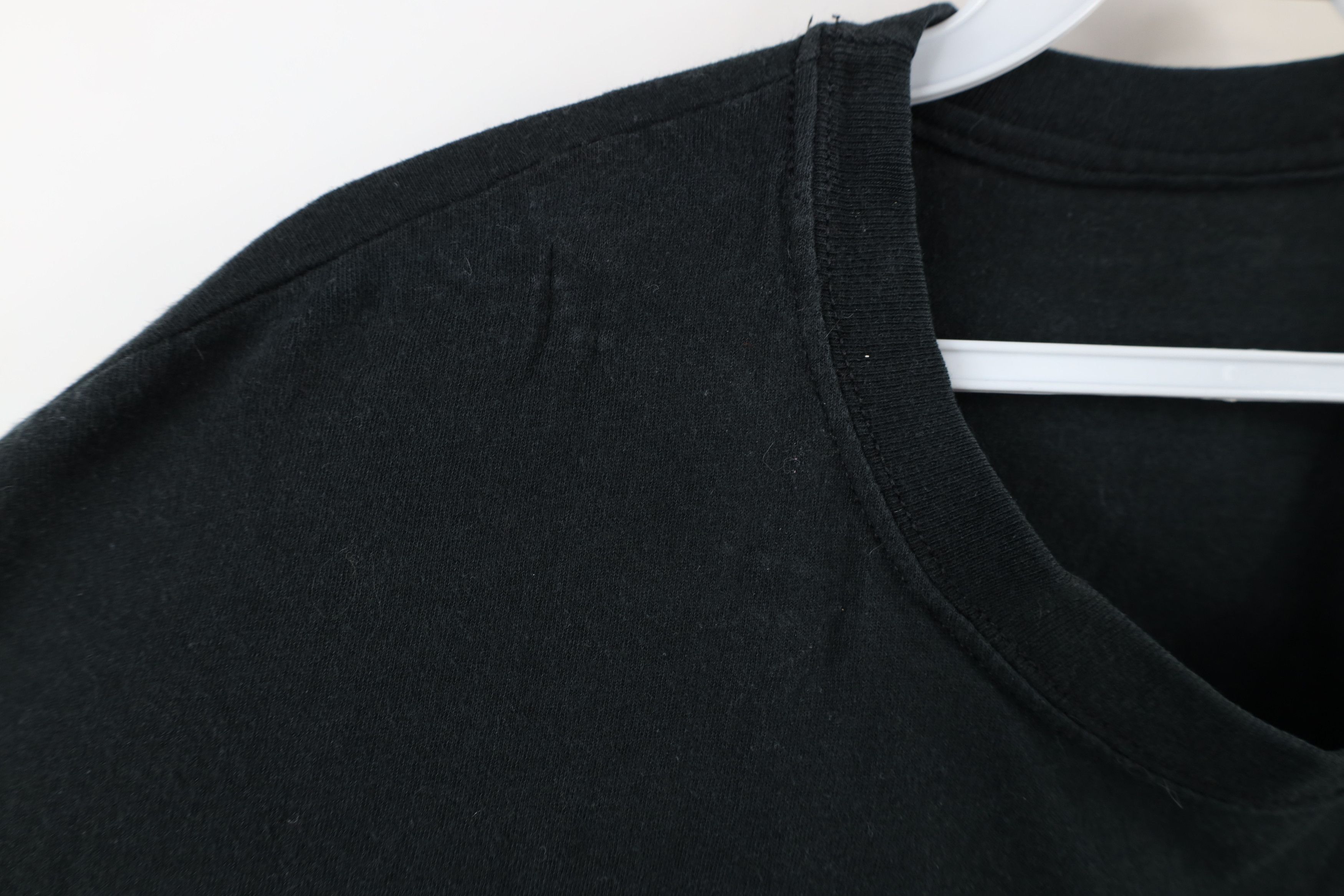 Vintage Vintage 90s Streetwear Blank Pocket T-Shirt Black Cotton Size US M / EU 48-50 / 2 - 6 Thumbnail