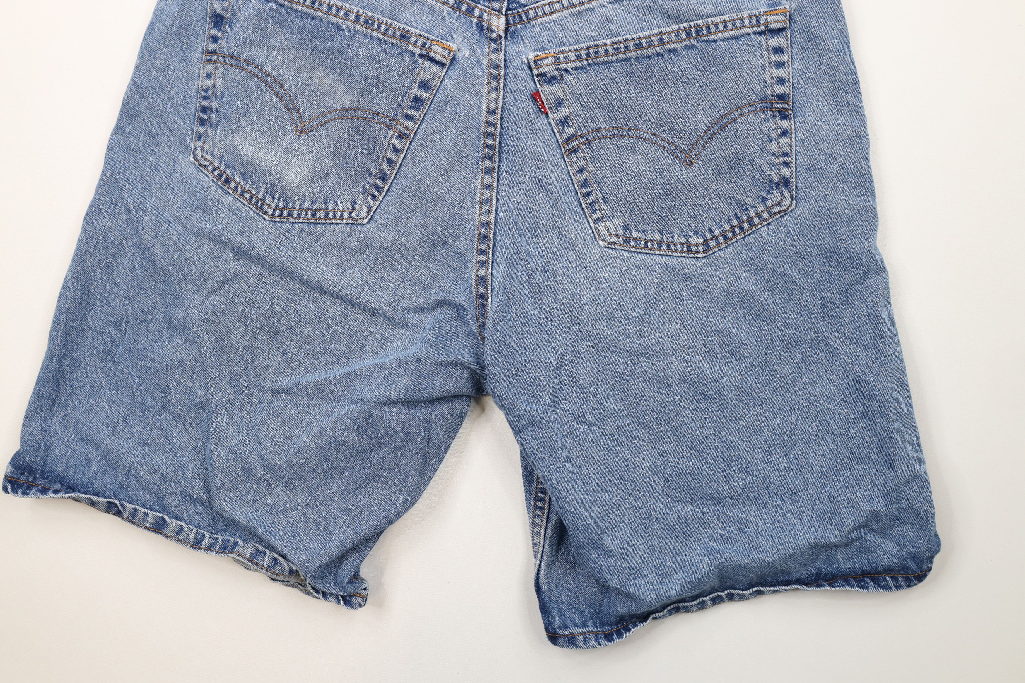 Levi's × Vintage Vintage 90s Levis 560 Loose Fit Denim Jean Shorts Jorts USA Size US 38 / EU 54 - 11 Thumbnail