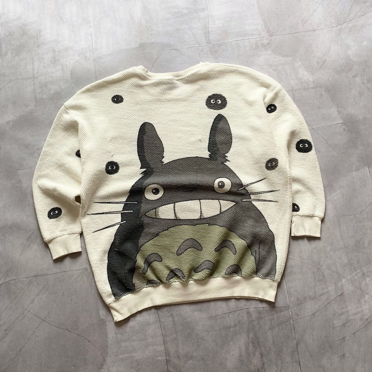 Anime My Neighbor Totoro Big Logo Totoro Sweater Y2K Anime Movie Size US L / EU 52-54 / 3 - 6 Thumbnail