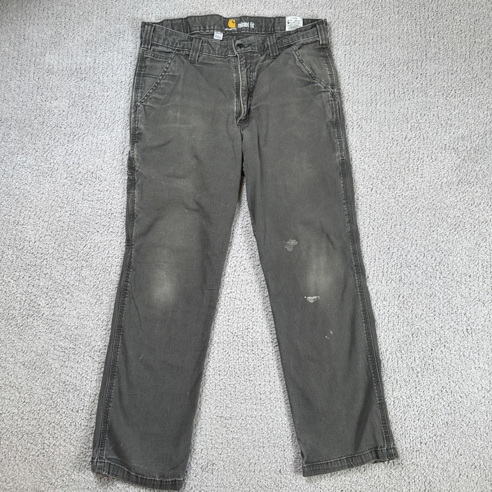 Carhartt Carhartt 102291-306 Relaxed Fit Utility Work Pants Men 33x30 Size US 33 - 1 Thumbnail