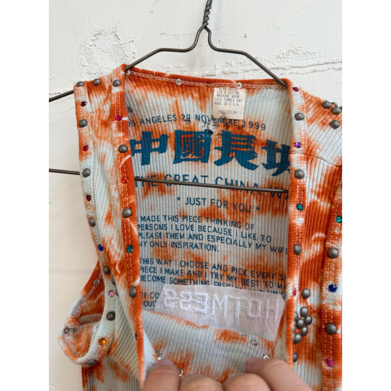 The Great China Wall Great China Wall x Hot Mess Tie Dye Studded Tank Top Size M / US 6-8 / IT 42-44 - 3 Thumbnail