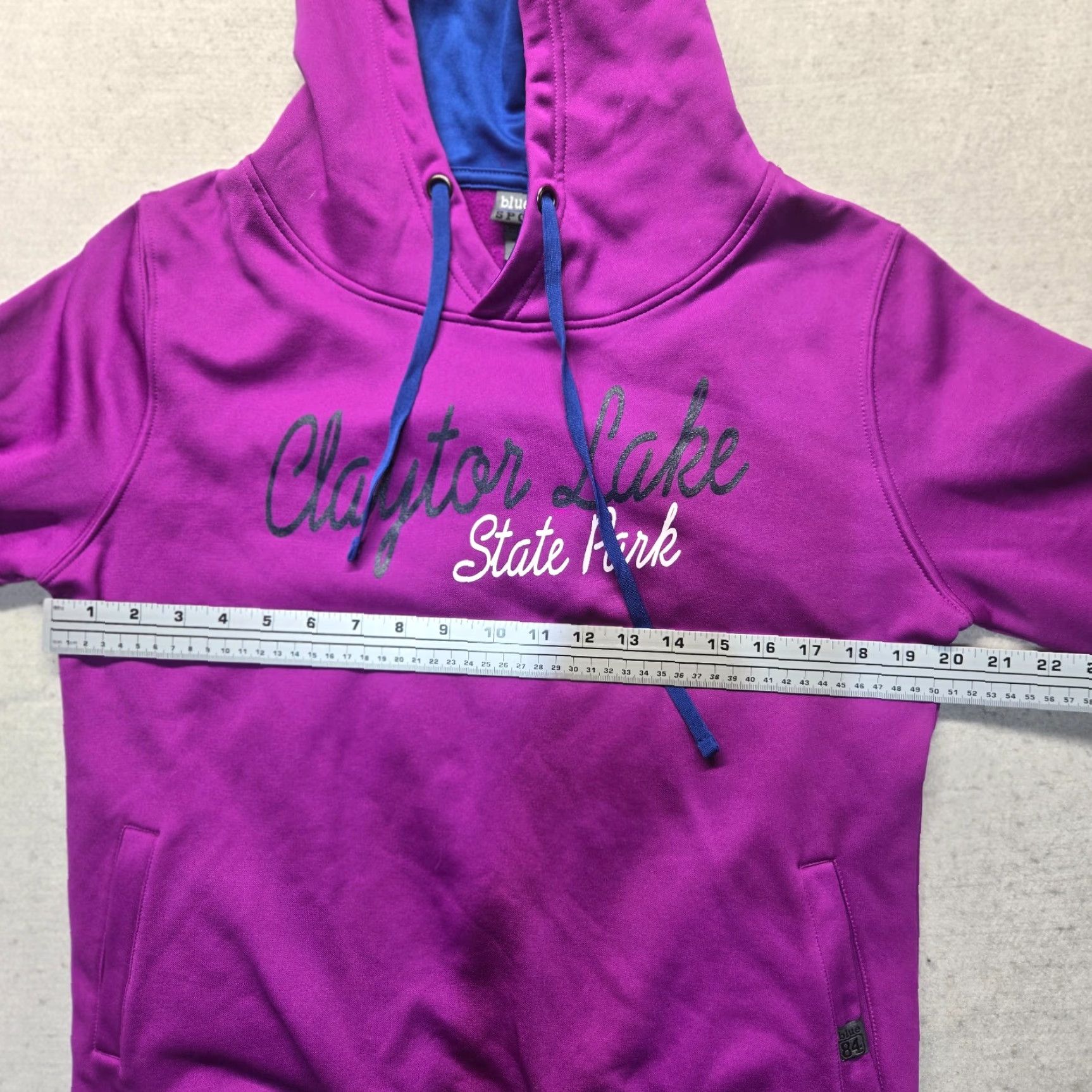 Vintage Blue 84 Sweatshirt Hoodie Purple Adult M Pullover Women 90s Claytor Lake State Park Pulaski VA Sweater Shirt Love for Activewear Size M / US 6-8 / IT 42-44 - 5 Thumbnail