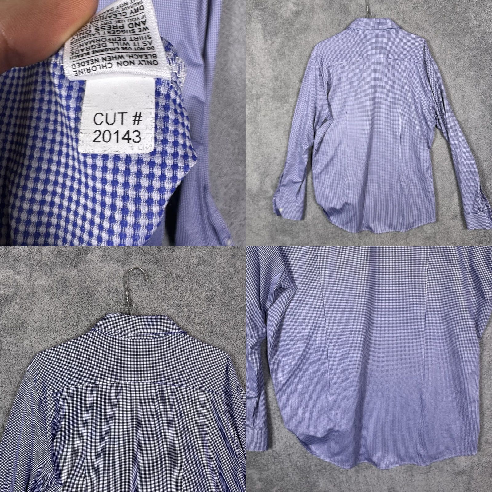 Mizzen+Main Mizzen Main Shirt Mens Large Trim Fit Spinnaker Collection Stretch Gingham USA Size US L / EU 52-54 / 3 - 8 Thumbnail