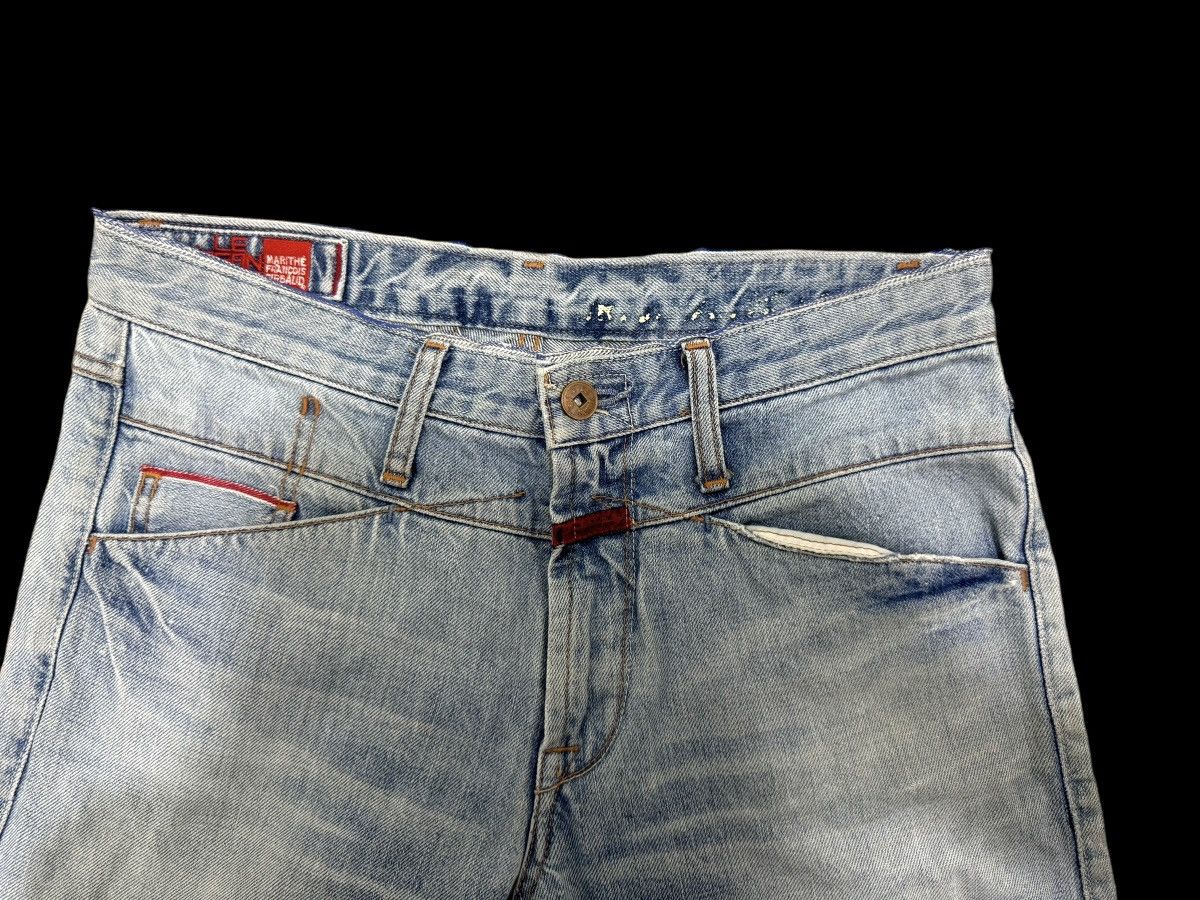 Marithe + Francois Girbaud MARITHE FRANCOIS GIRBAUD HALF SELVEDGE DISTRESSED JEANS Size US 30 / EU 46 - 14 Thumbnail
