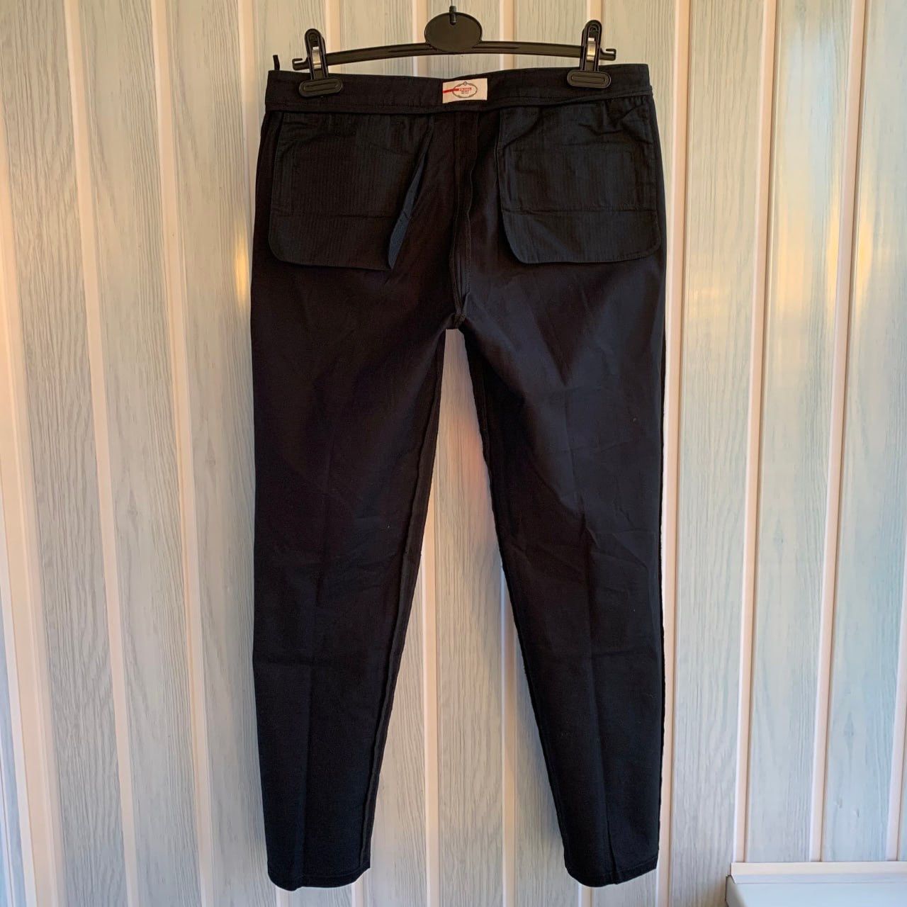Prada × Vintage Prada Women’s 2011 Black Tab Cotton Straight Trousers Size 30" / US 8 / IT 44 - 22 Thumbnail