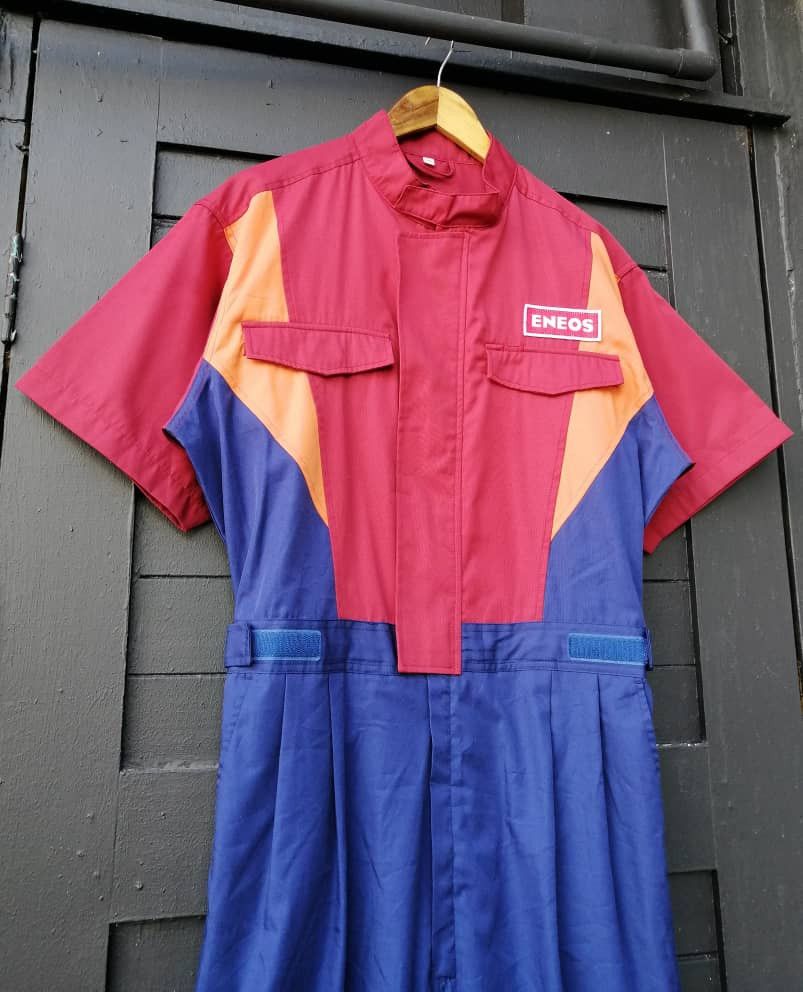 Vintage Vintage Eneos Shortsleeve Overalls Jumpsuits Size US 32 / EU 48 - 2 Thumbnail
